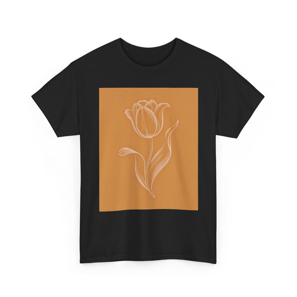 Amsterdam Tulip Graphic Tee — Vintage Cityscape Travel T‑Shirt