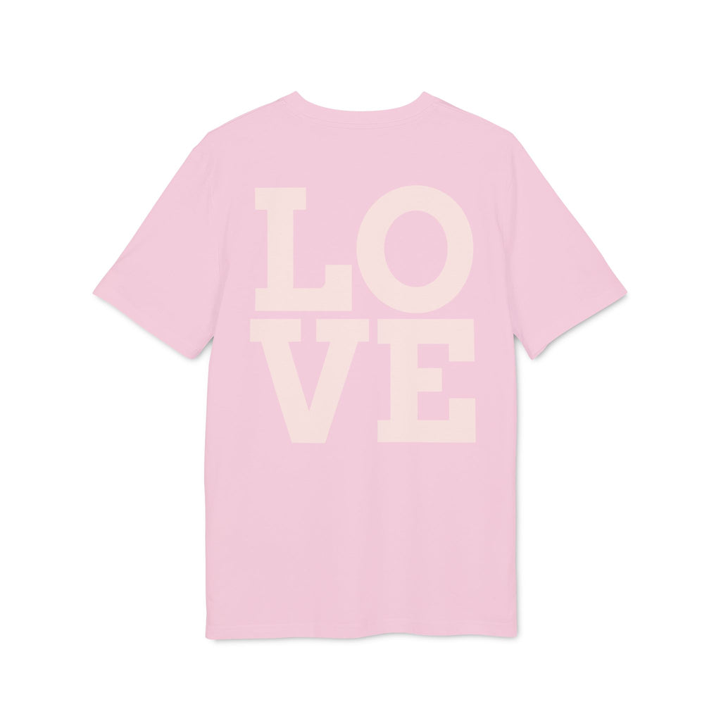 Daisy Love Graphic T-Shirt — Pink Floral Front Daisy with 'LOVE' Back Print
