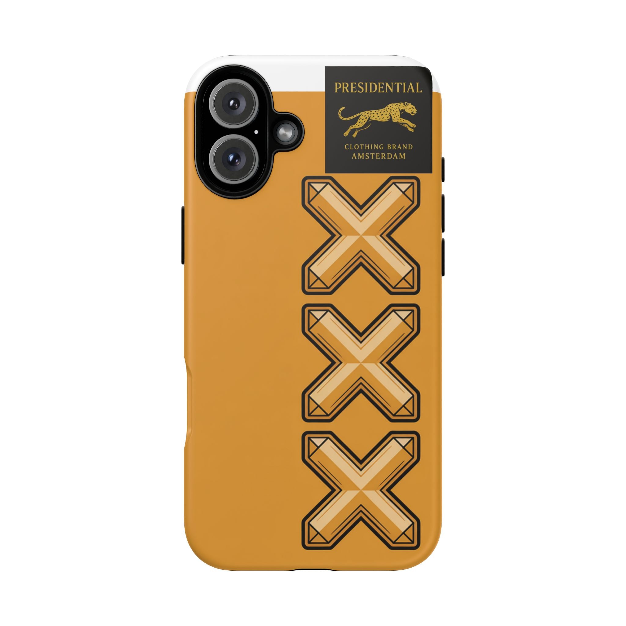 Amsterdam XXX Gold Tough Phone Case – Presidential Lion Design