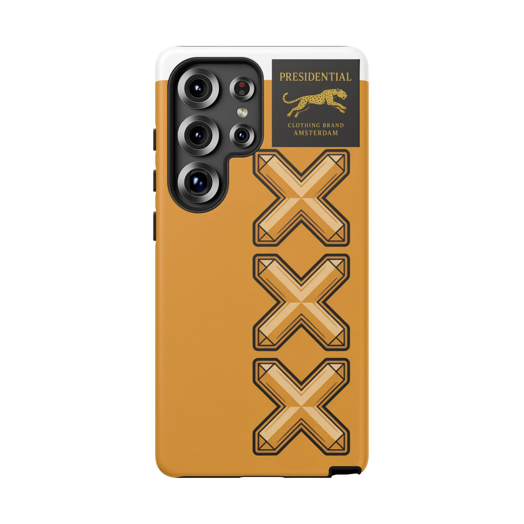 Amsterdam XXX Gold Tough Phone Case – Presidential Lion Design