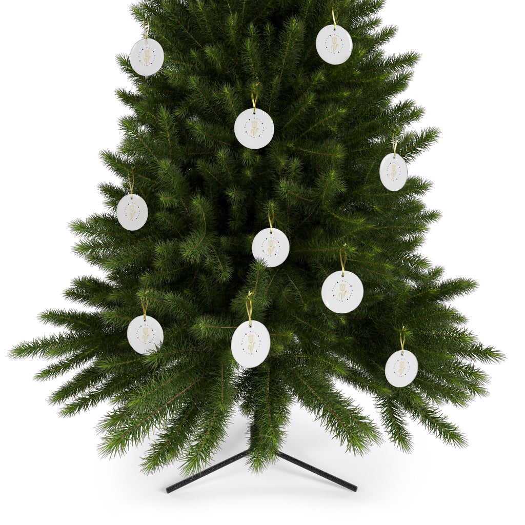 Presidential Tulip Glass Ornament