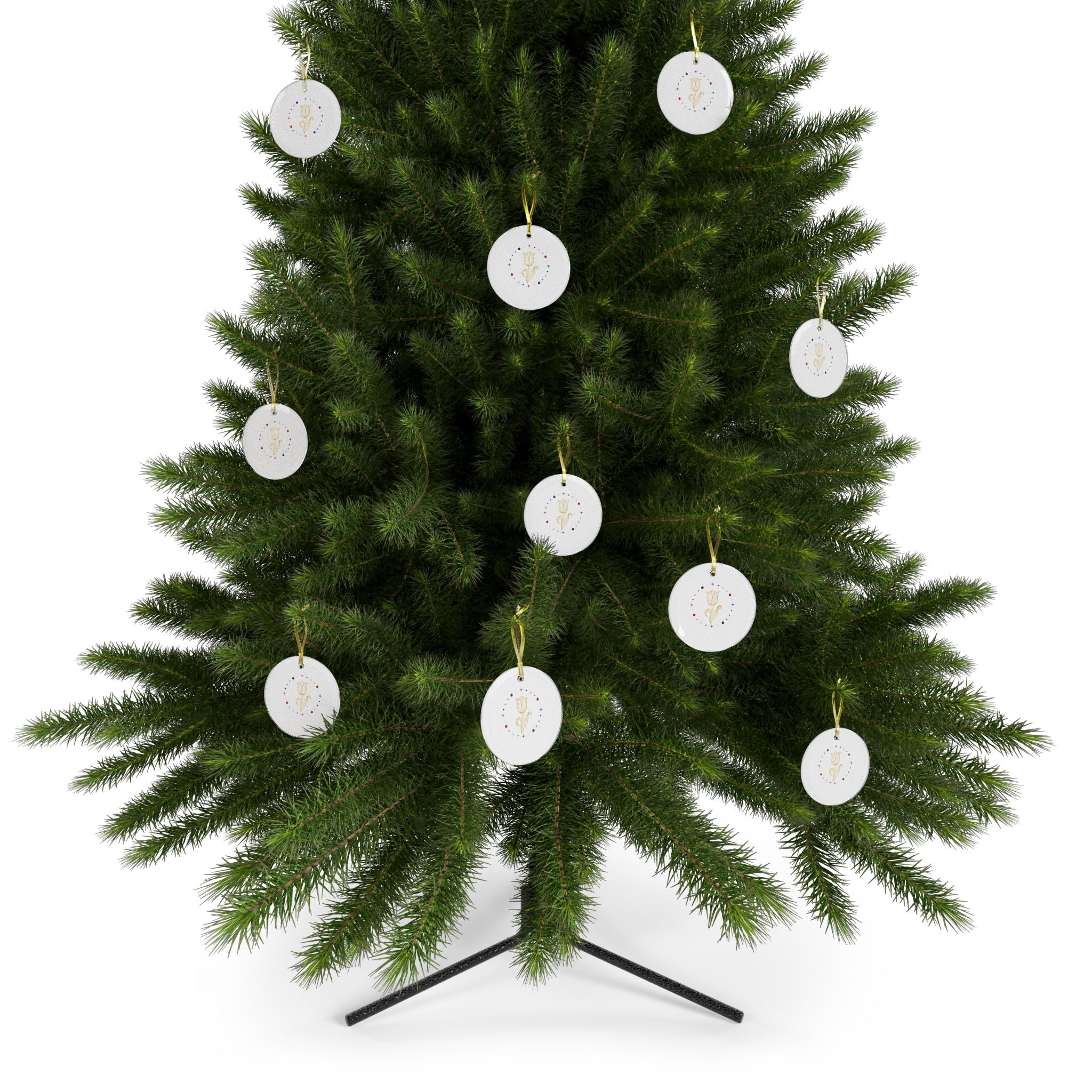 Presidential Tulip Glass Ornament