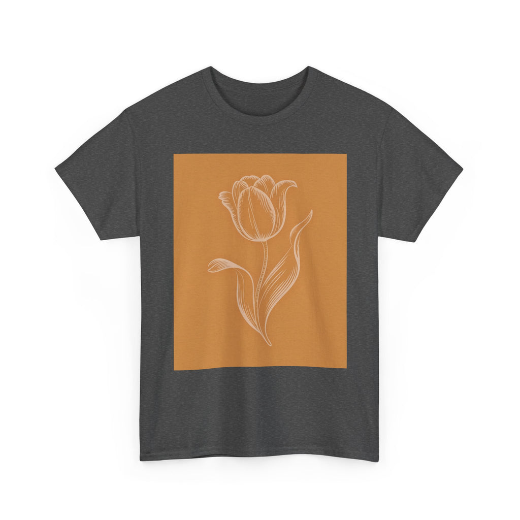 Amsterdam Tulip Graphic Tee — Vintage Cityscape Travel T‑Shirt