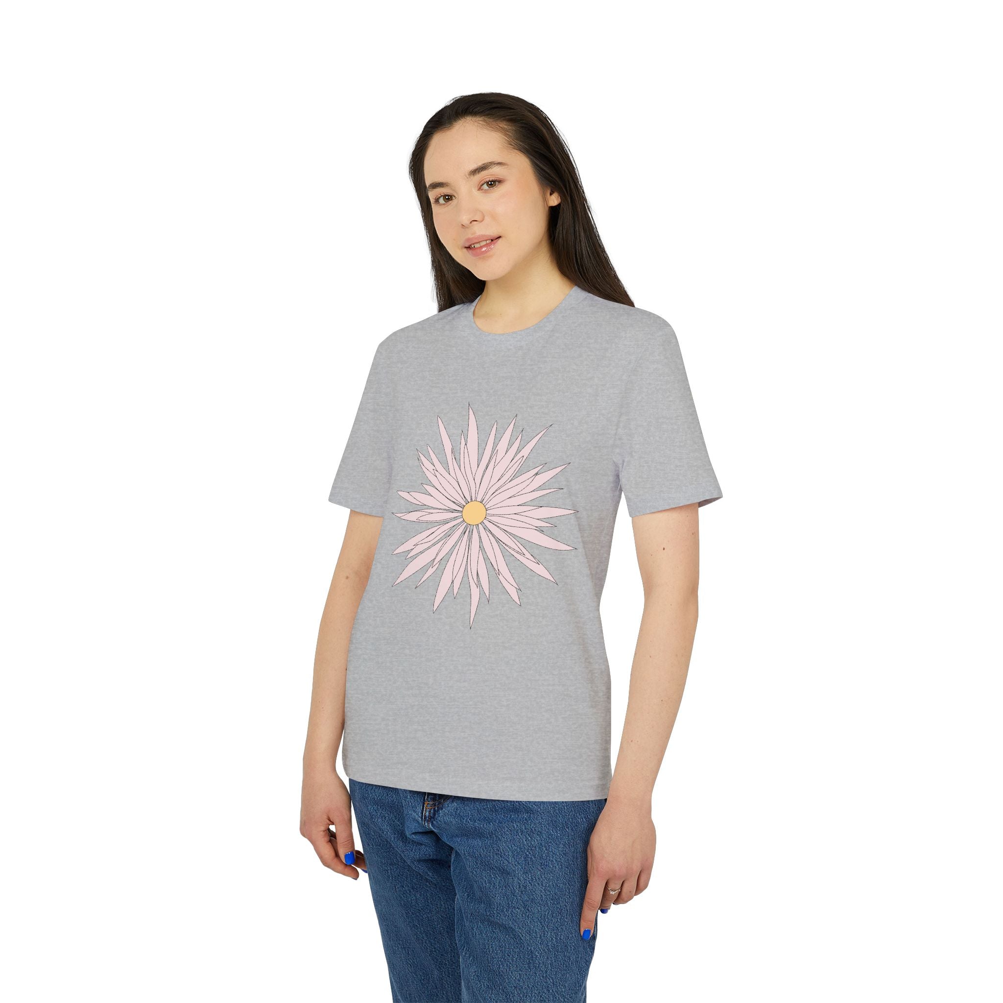 Daisy Love Graphic T-Shirt — Pink Floral Front Daisy with 'LOVE' Back Print
