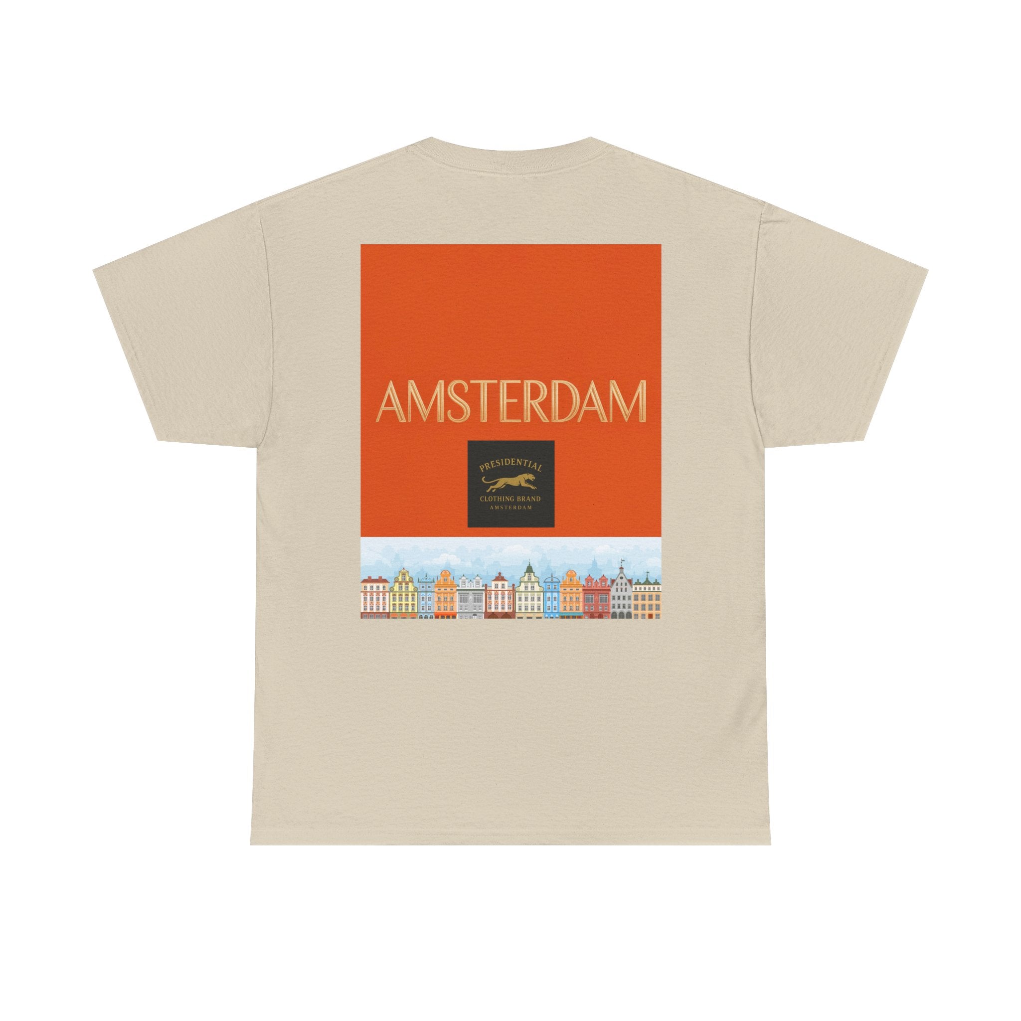 Amsterdam Tulip Graphic Tee — Vintage Cityscape Travel T‑Shirt