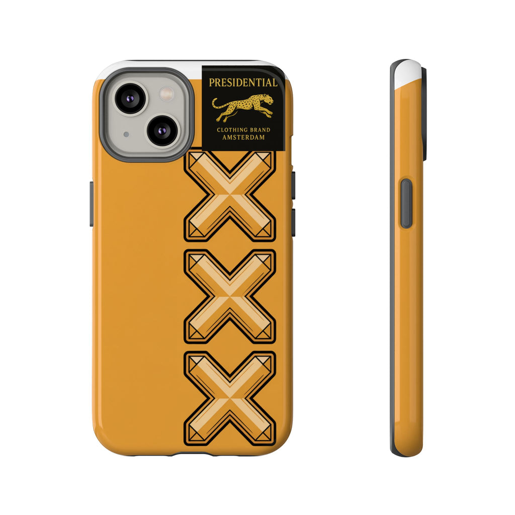 Amsterdam XXX Gold Tough Phone Case – Presidential Lion Design