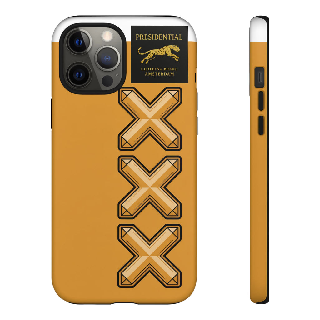 Amsterdam XXX Gold Tough Phone Case – Presidential Lion Design