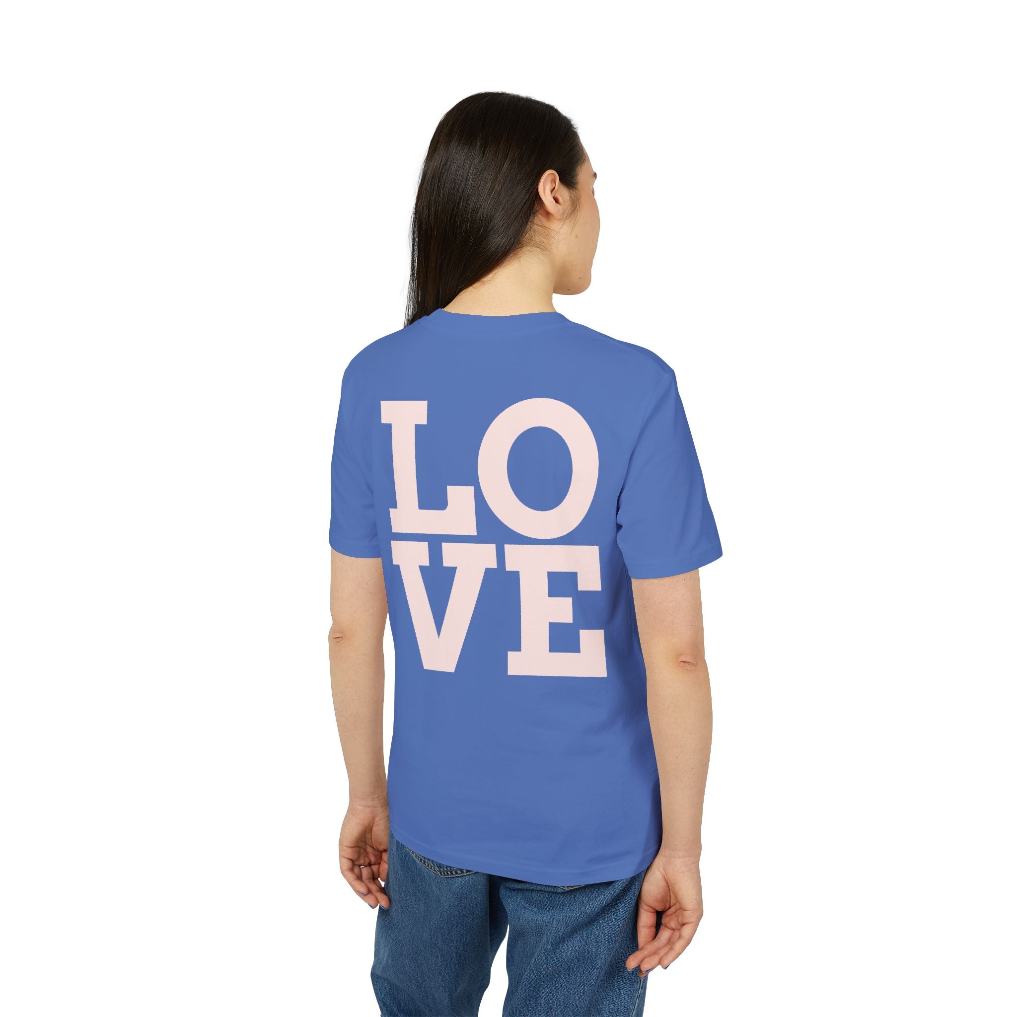 Daisy Love Graphic T-Shirt — Pink Floral Front Daisy with 'LOVE' Back Print