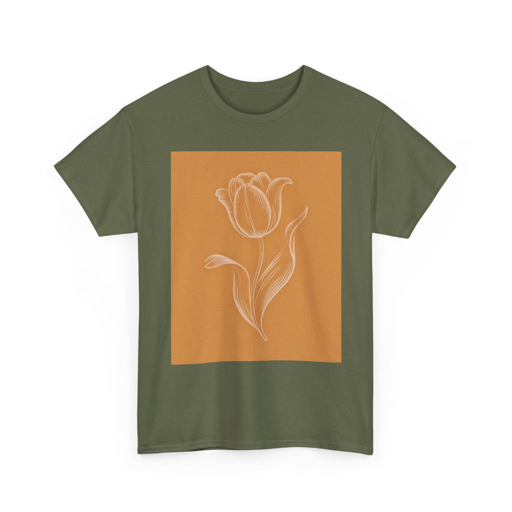 Amsterdam Tulip Graphic Tee — Vintage Cityscape Travel T‑Shirt