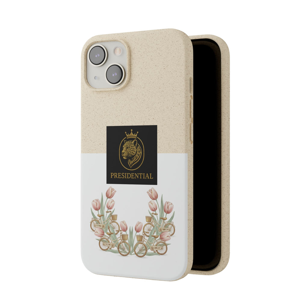 Biodegradable Phone Case — Presidential Lion Crest with Floral Wreath