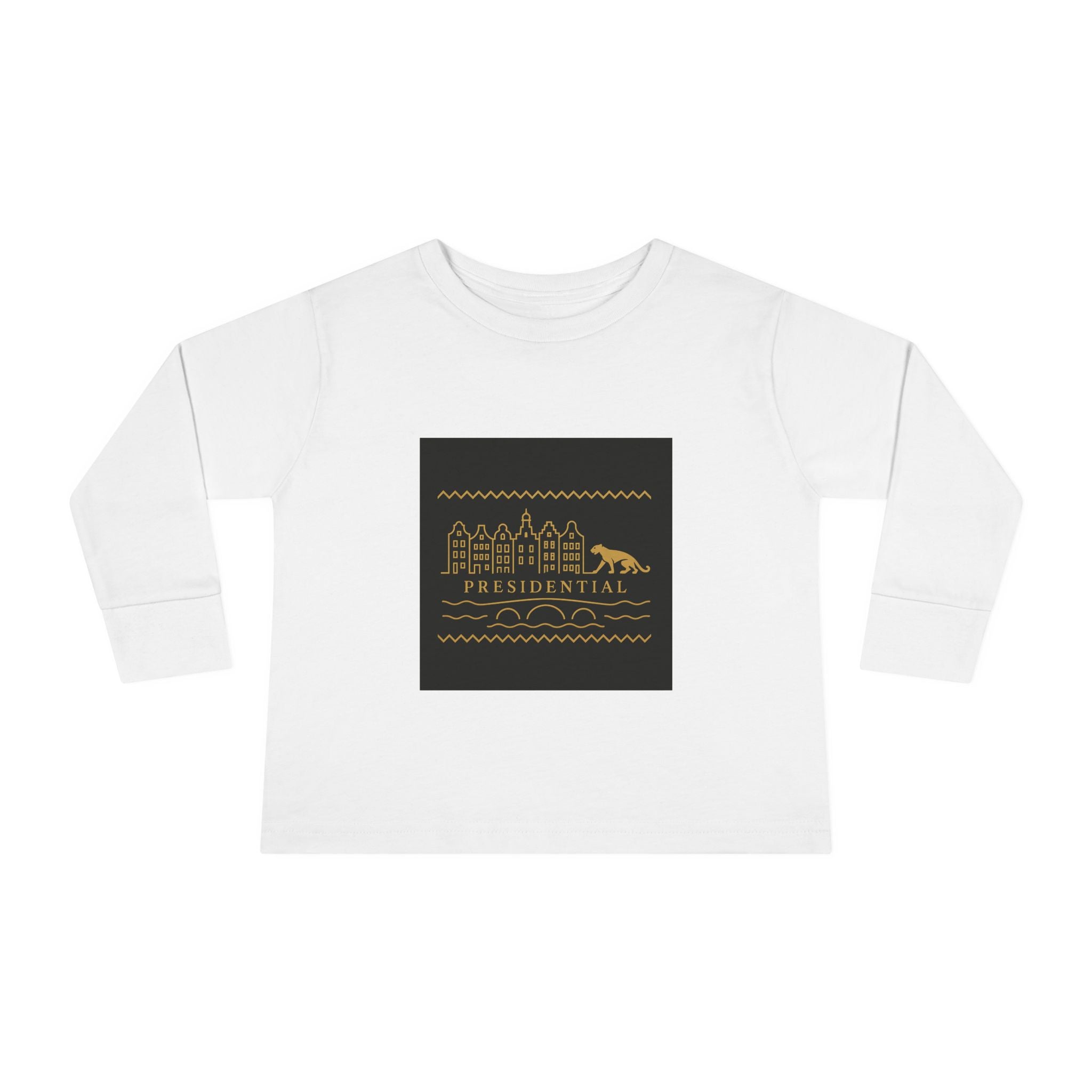 Presidential Leopard Toddler Long Sleeve Tee