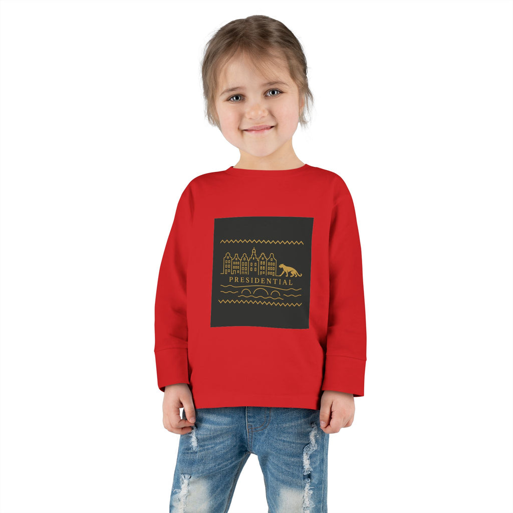 Presidential Leopard Toddler Long Sleeve Tee