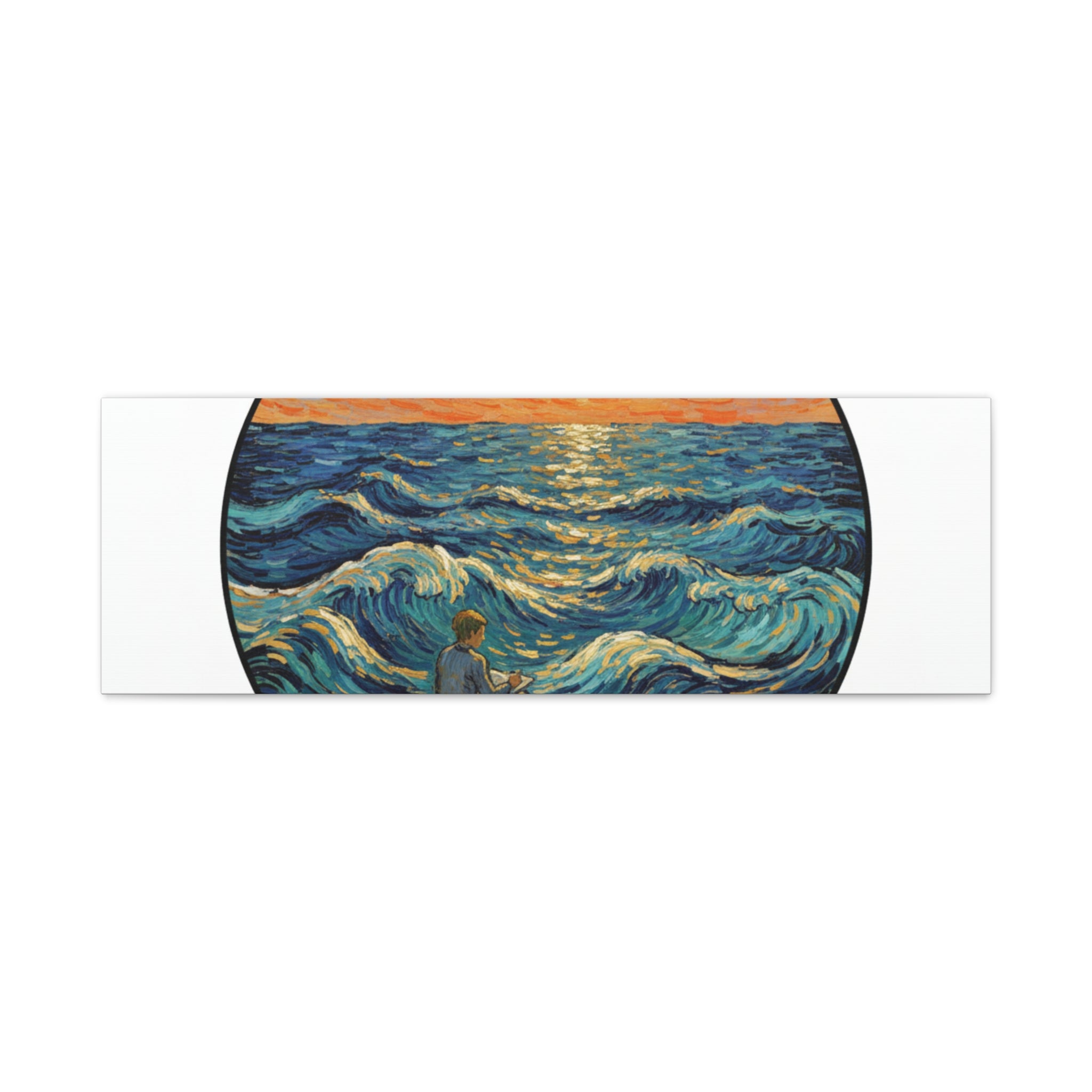 Presidential Sunset Figure Canvas — Ocean Edition