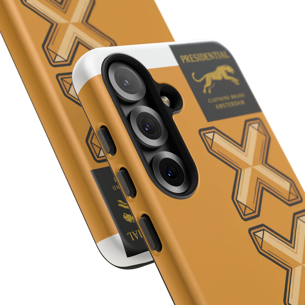 Amsterdam XXX Gold Tough Phone Case – Presidential Lion Design