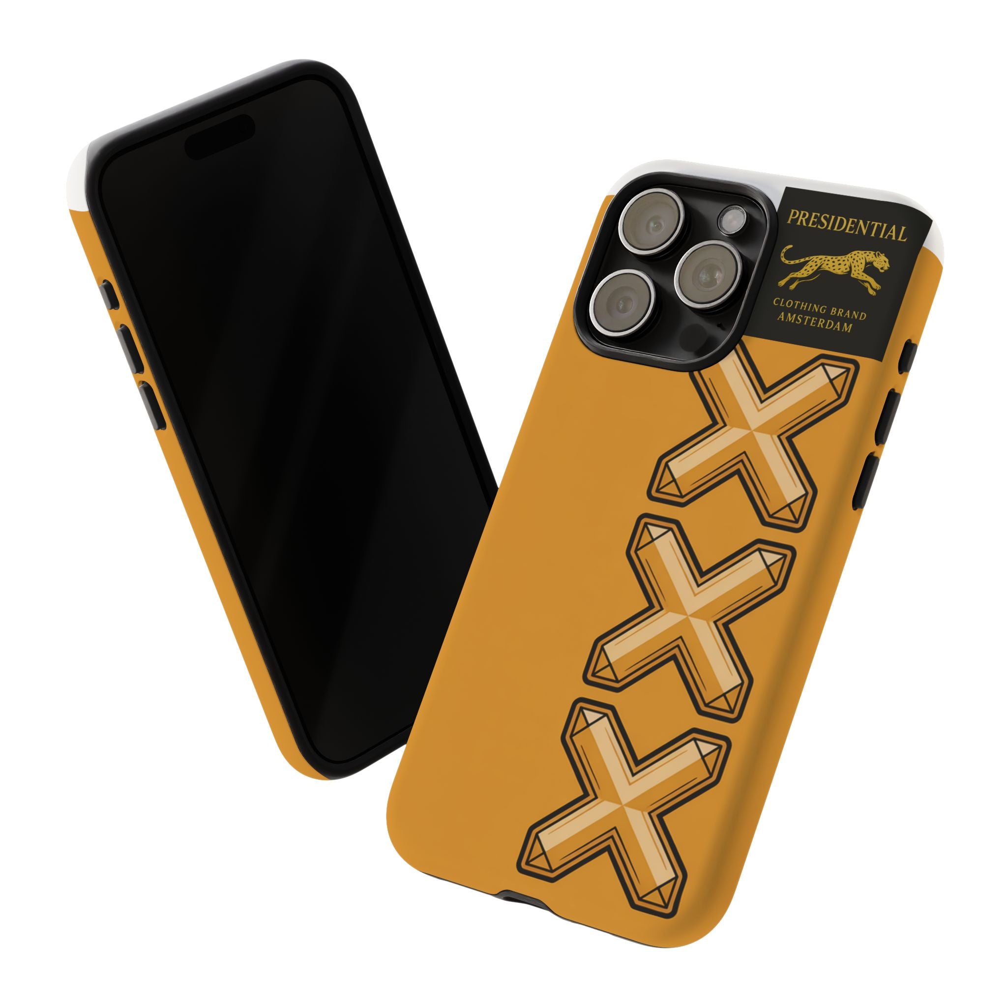 Amsterdam XXX Gold Tough Phone Case – Presidential Lion Design