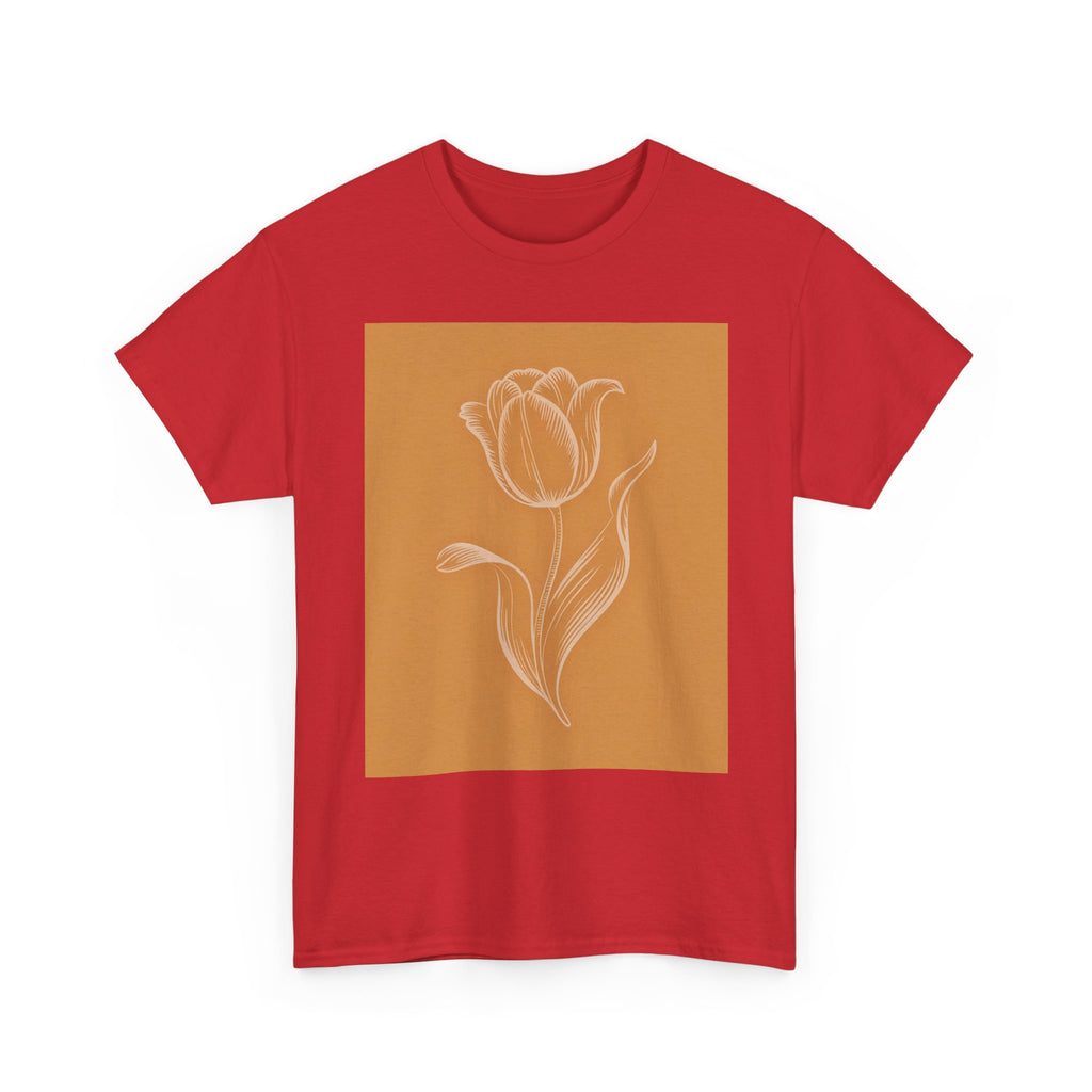 Amsterdam Tulip Graphic Tee — Vintage Cityscape Travel T‑Shirt