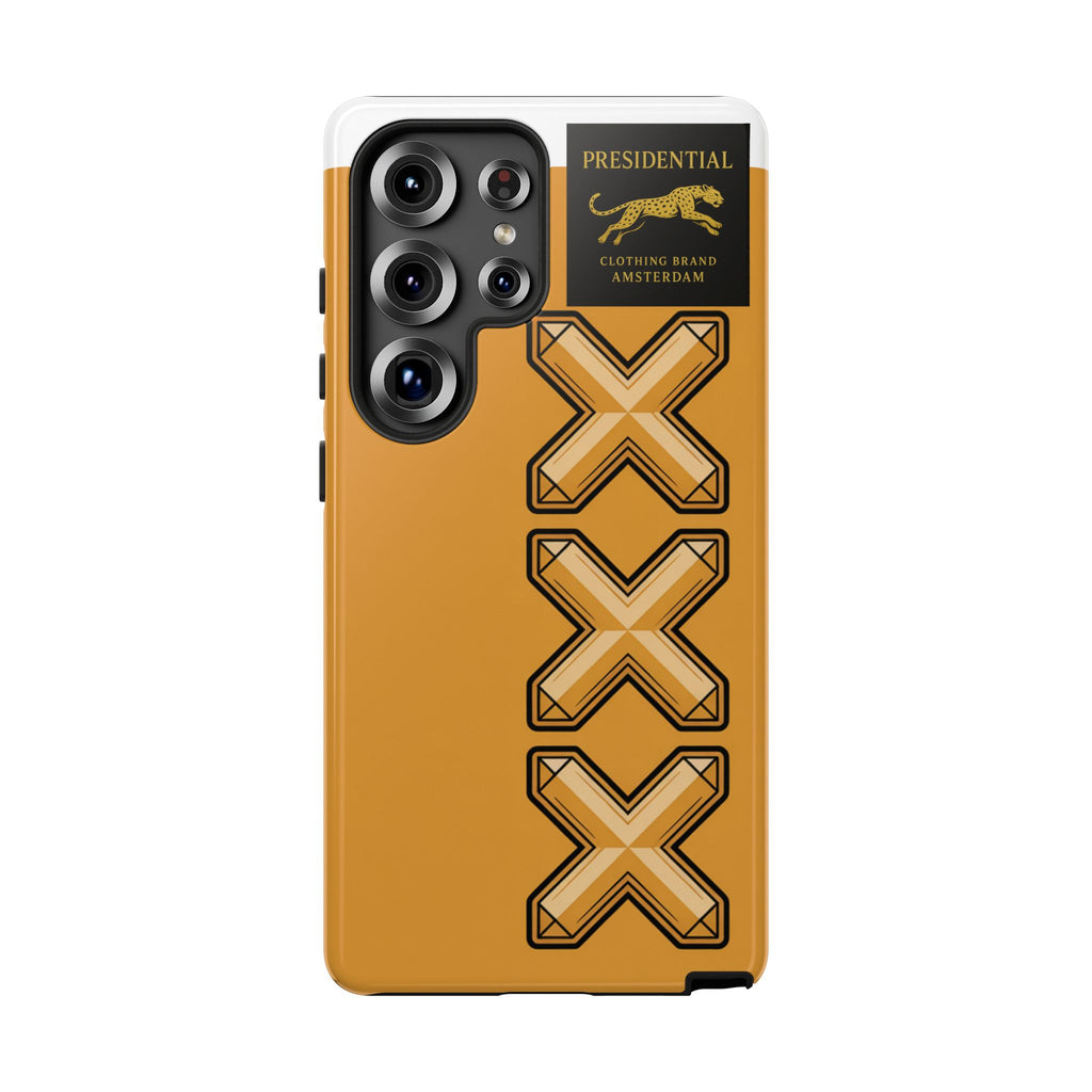 Amsterdam XXX Gold Tough Phone Case – Presidential Lion Design