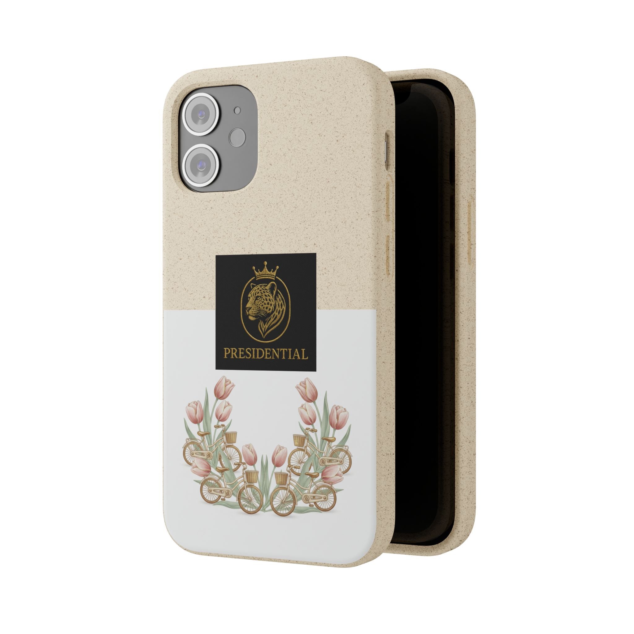 Biodegradable Phone Case — Presidential Lion Crest with Floral Wreath