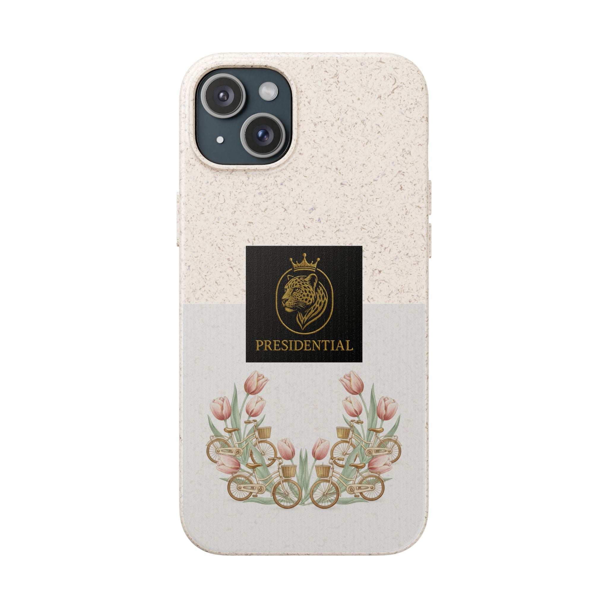 Biodegradable Phone Case — Presidential Lion Crest with Floral Wreath