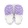 Kids Purple Striped Foam Clogs – Lightweight Slip-On Sandals for Boys & Girls