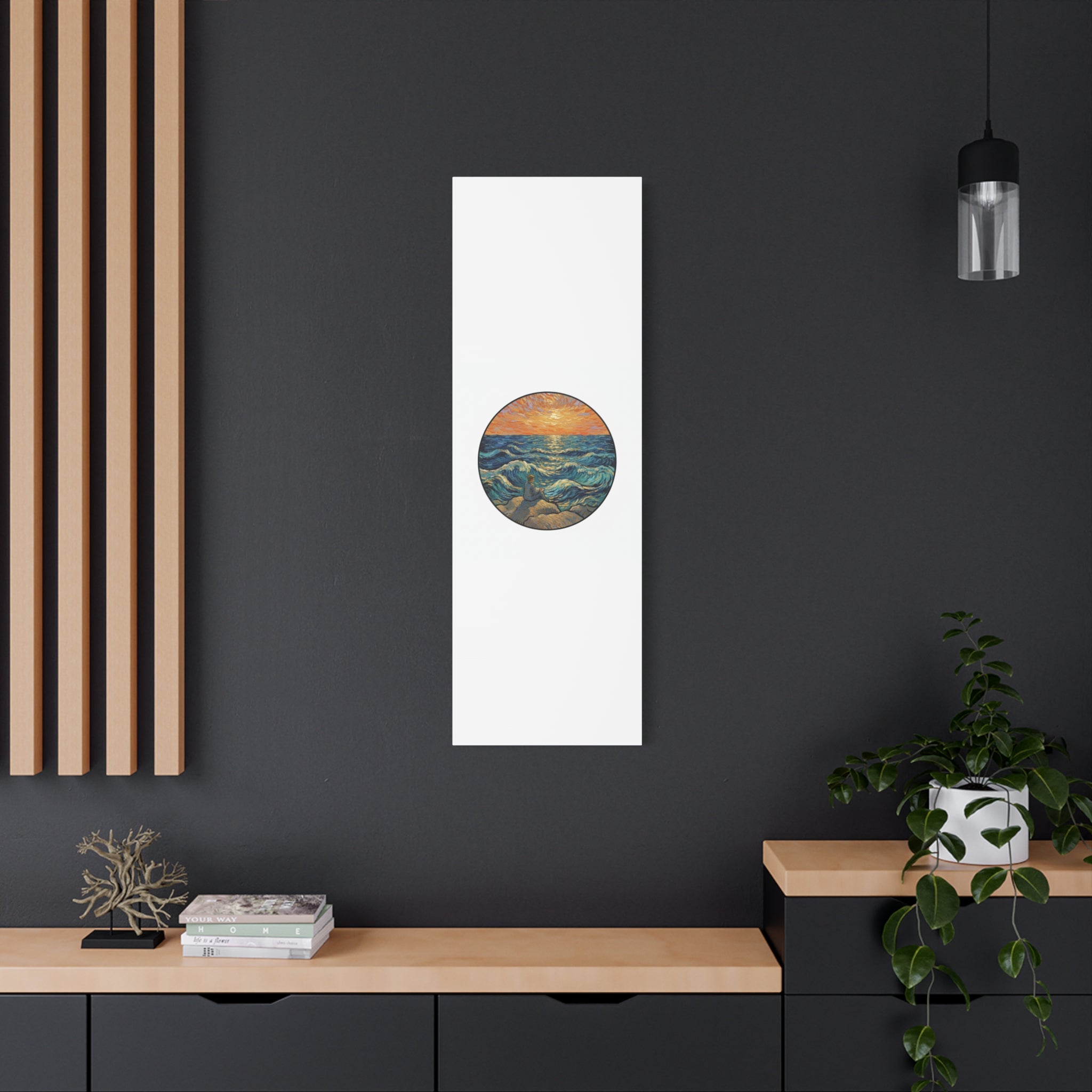 Presidential Sunset Figure Canvas — Ocean Edition