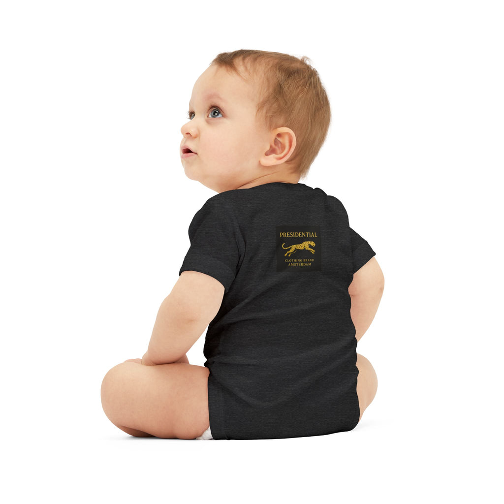 Infant One-Piece Bodysuit — 'Presidential' Gold Lion Logo Baby Bodysuit