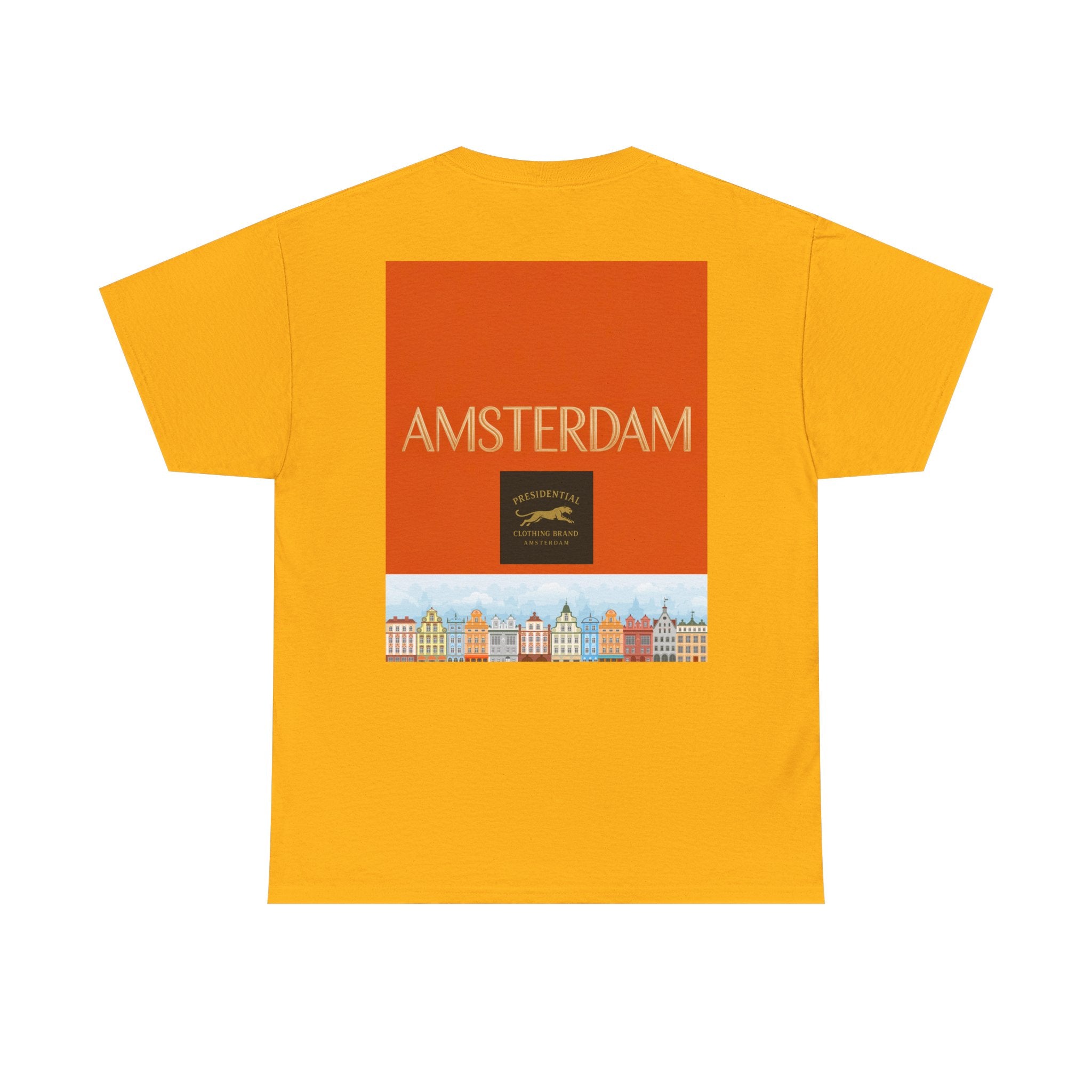 Amsterdam Tulip Graphic Tee — Vintage Cityscape Travel T‑Shirt