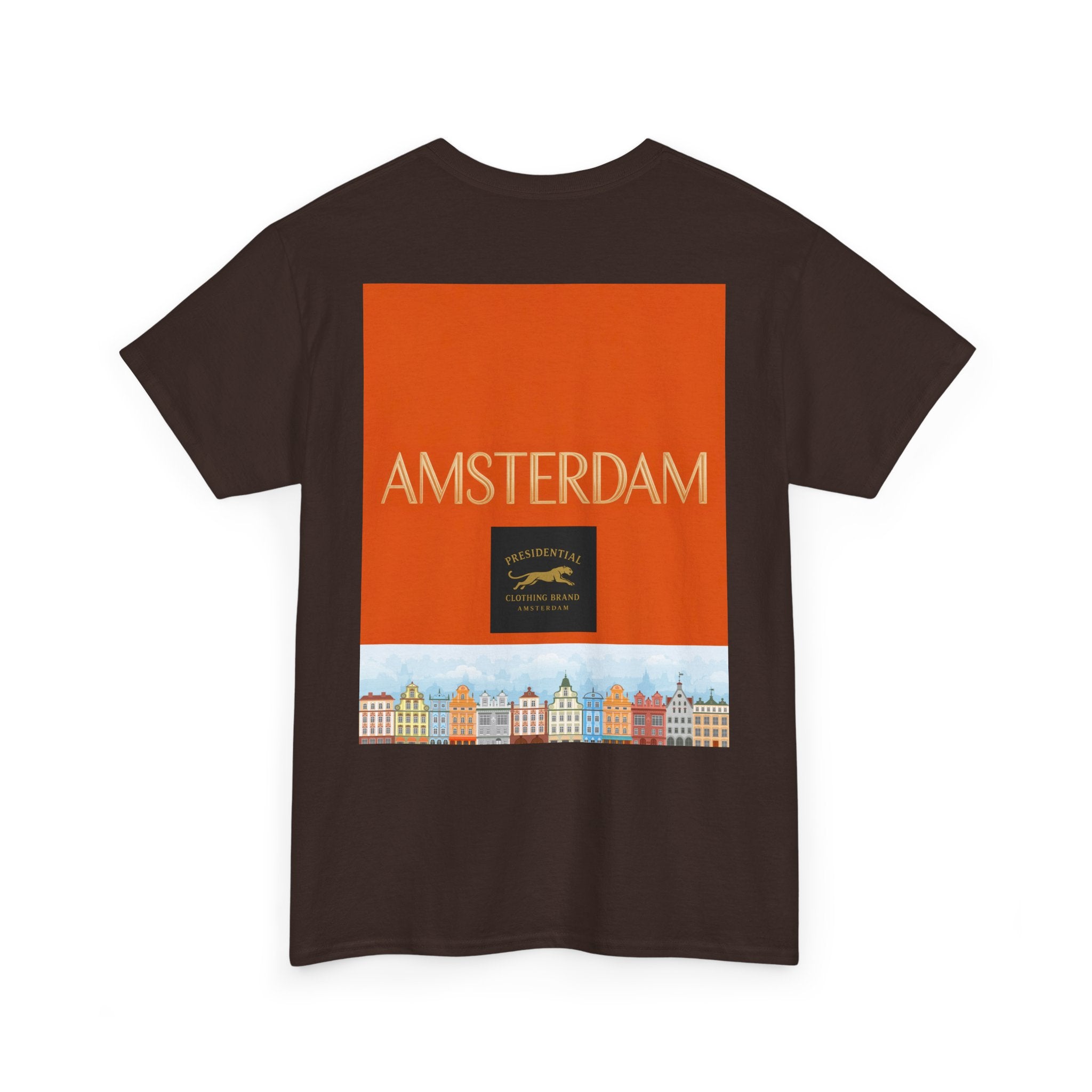 Amsterdam Tulip Graphic Tee — Vintage Cityscape Travel T‑Shirt