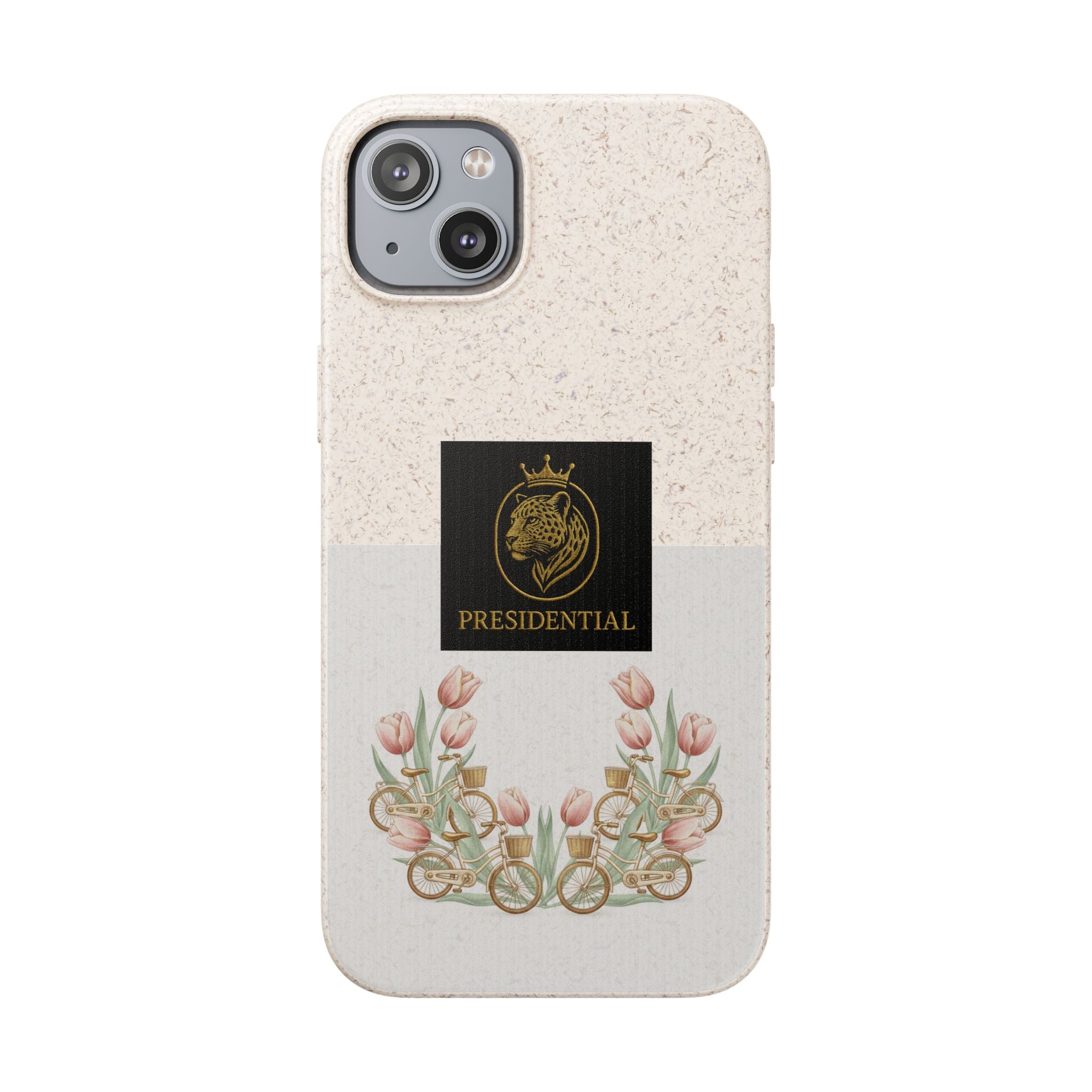 Biodegradable Phone Case — Presidential Lion Crest with Floral Wreath