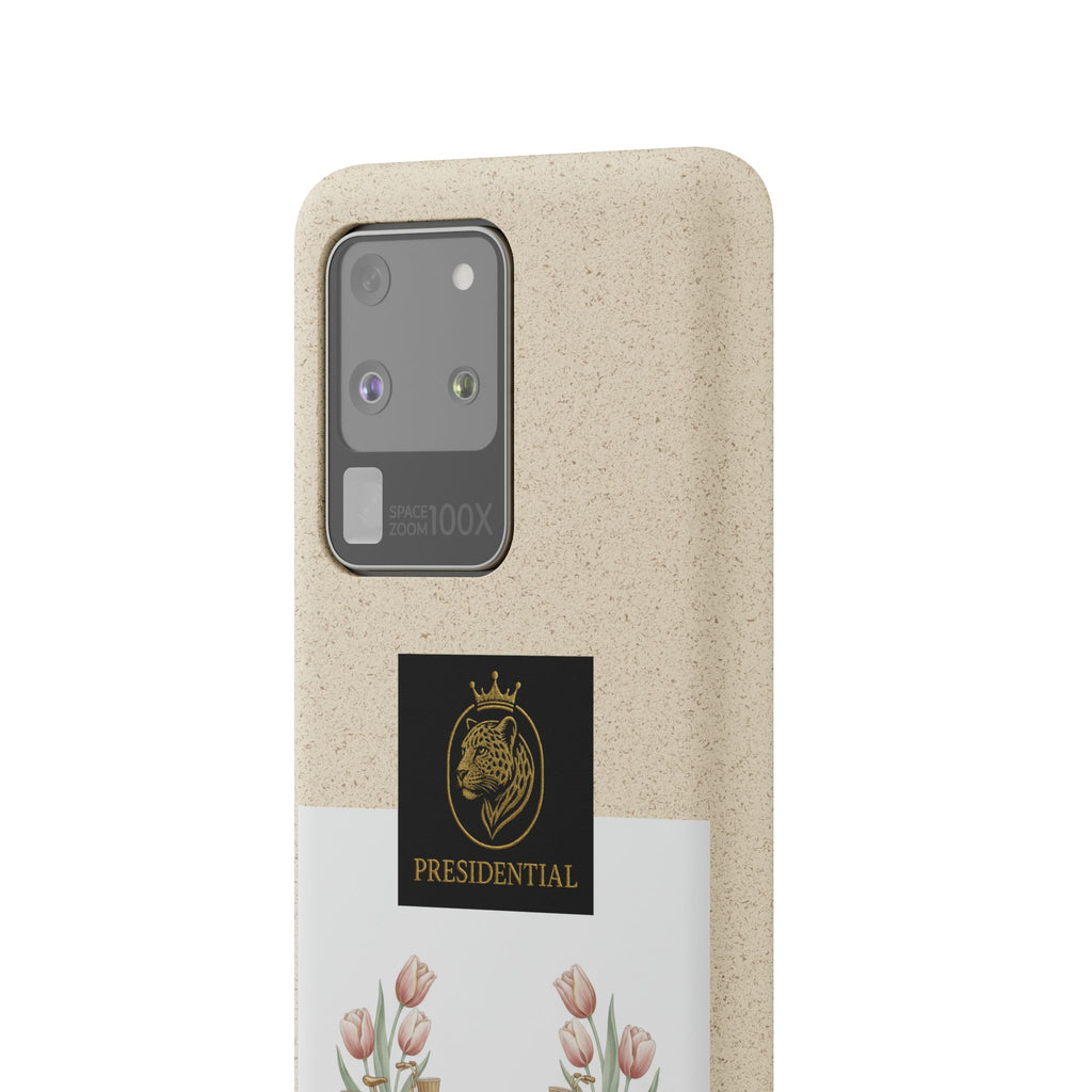 Biodegradable Phone Case — Presidential Lion Crest with Floral Wreath