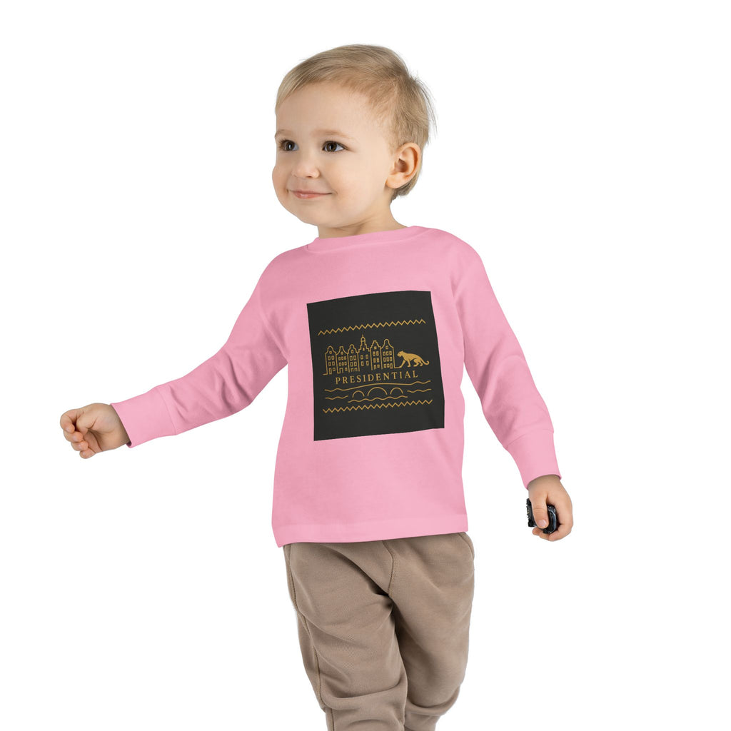 Presidential Leopard Toddler Long Sleeve Tee
