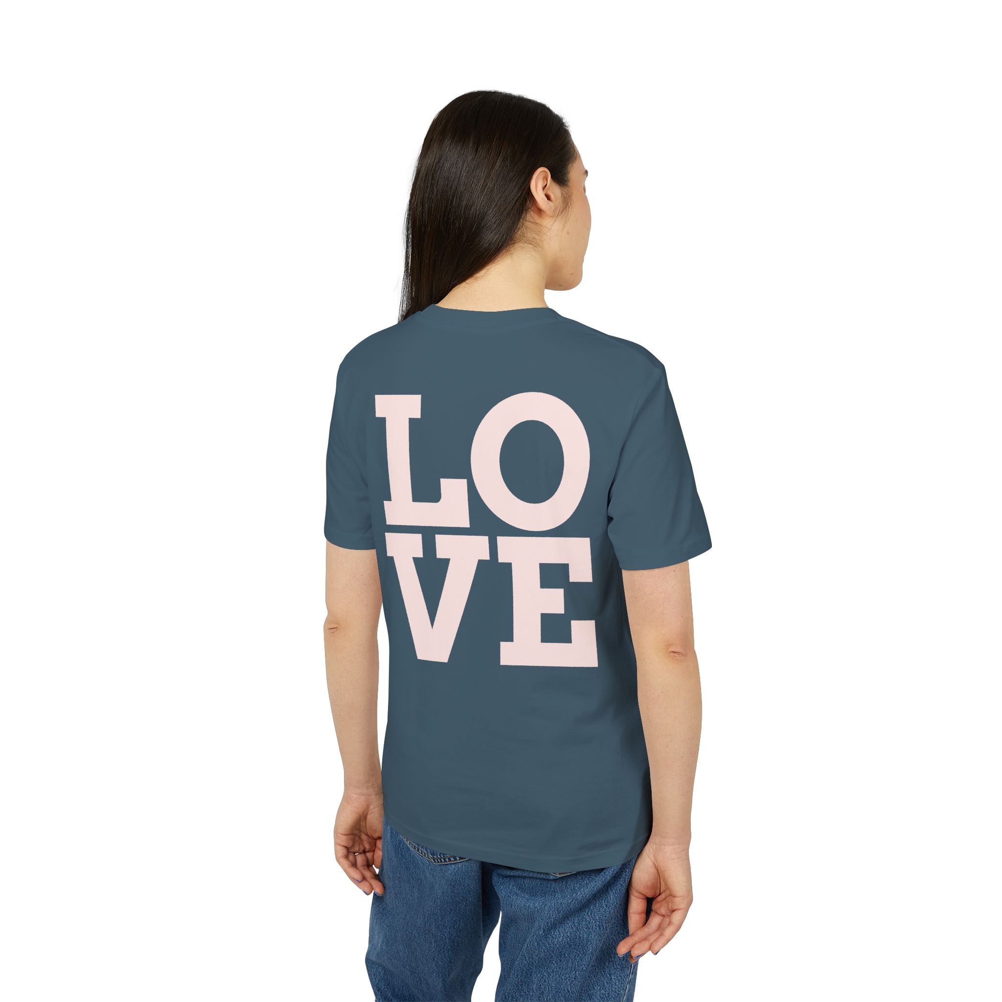 Daisy Love Graphic T-Shirt — Pink Floral Front Daisy with 'LOVE' Back Print