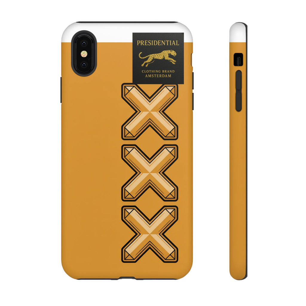 Amsterdam XXX Gold Tough Phone Case – Presidential Lion Design