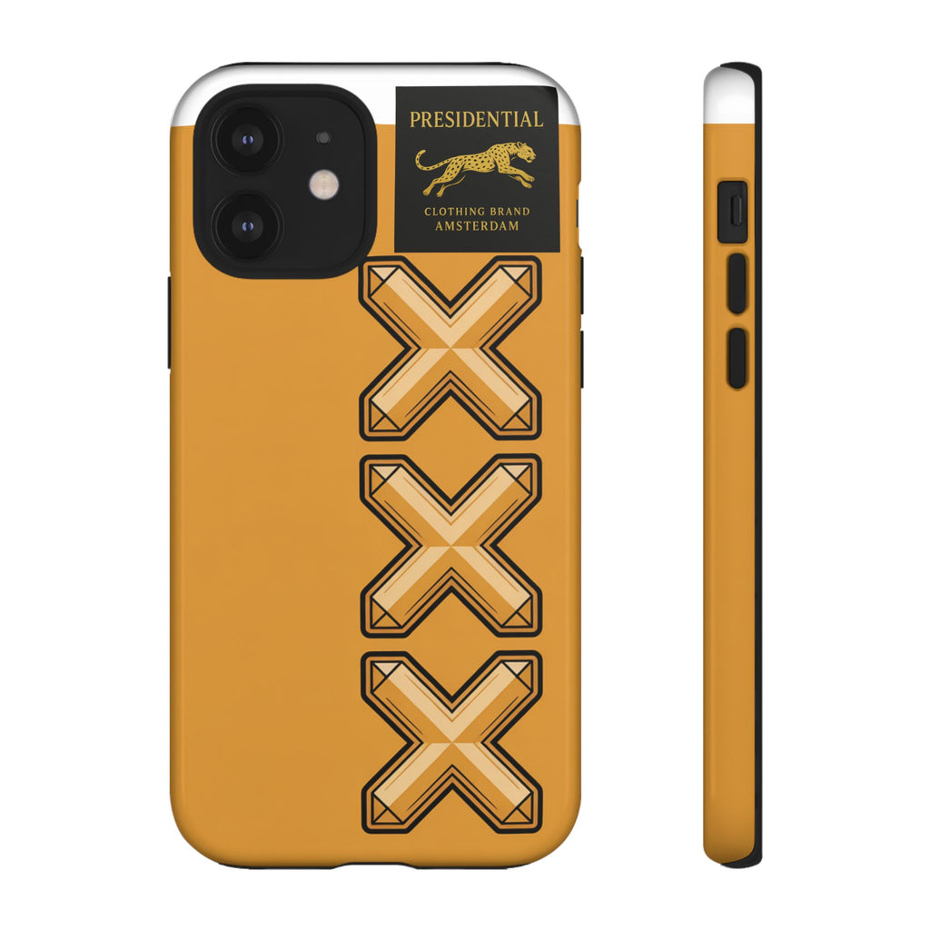 Amsterdam XXX Gold Tough Phone Case – Presidential Lion Design