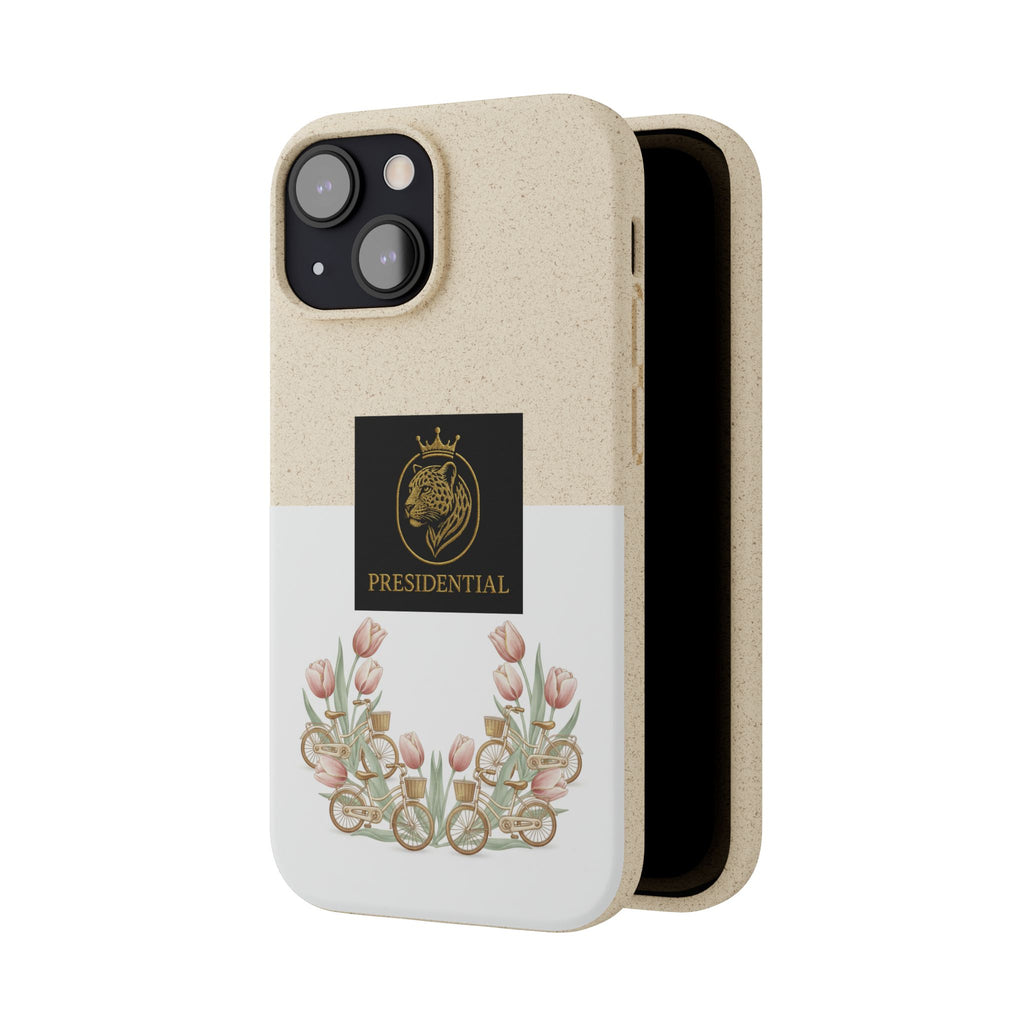 Biodegradable Phone Case — Presidential Lion Crest with Floral Wreath