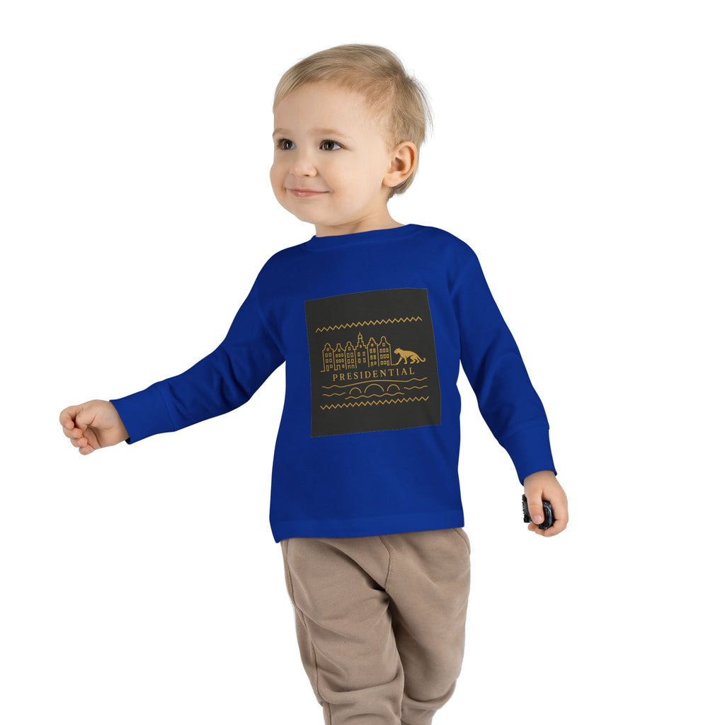 Presidential Leopard Toddler Long Sleeve Tee