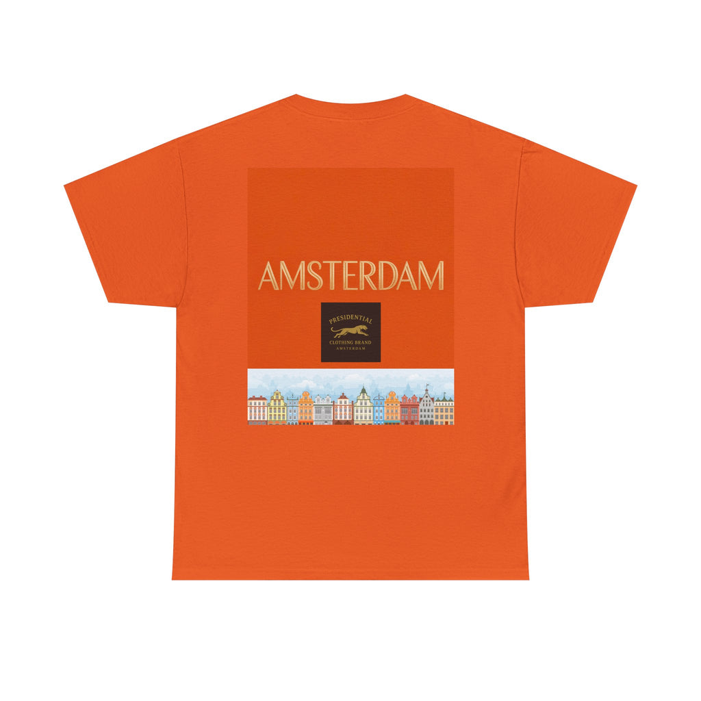 Amsterdam Tulip Graphic Tee — Vintage Cityscape Travel T‑Shirt