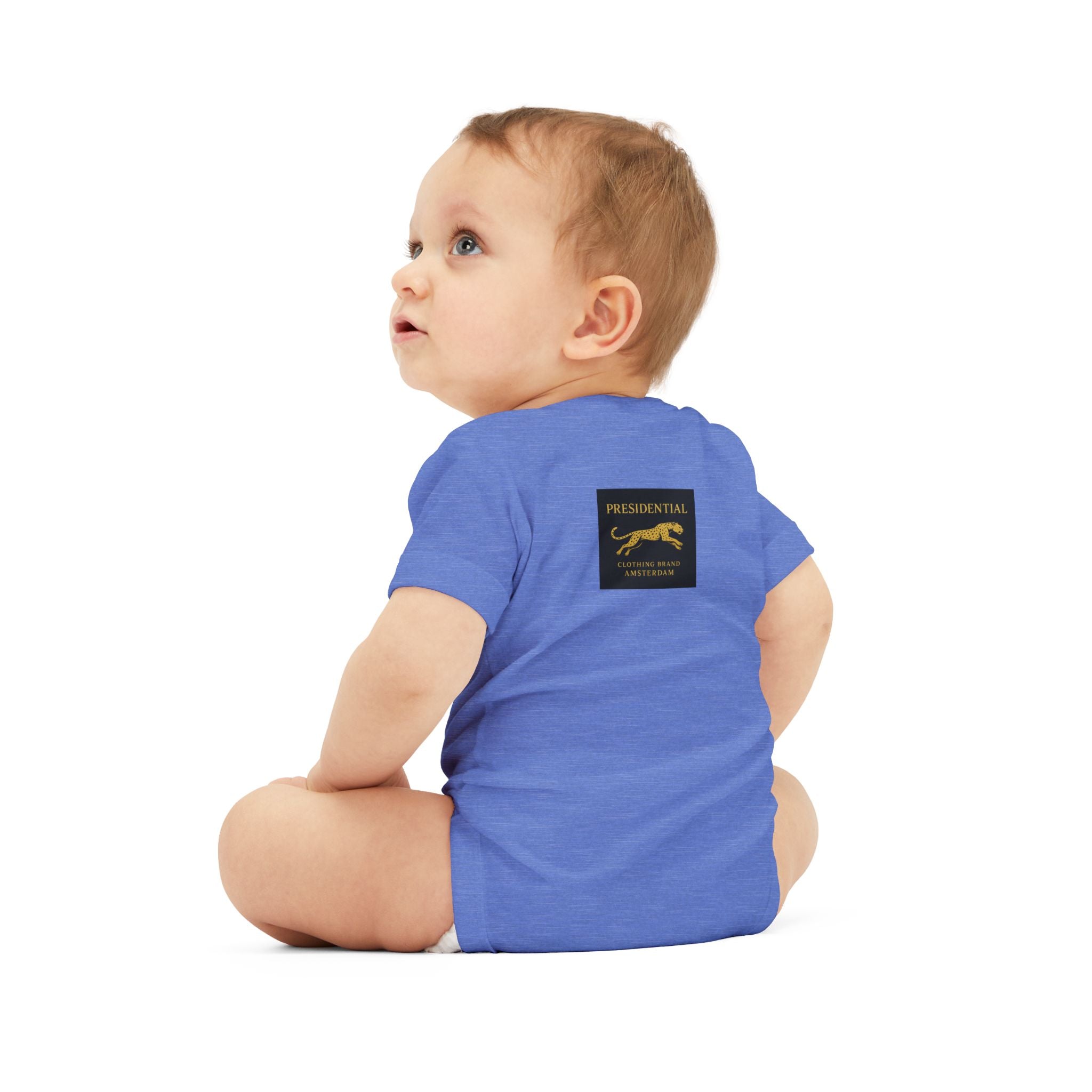 Infant One-Piece Bodysuit — 'Presidential' Gold Lion Logo Baby Bodysuit