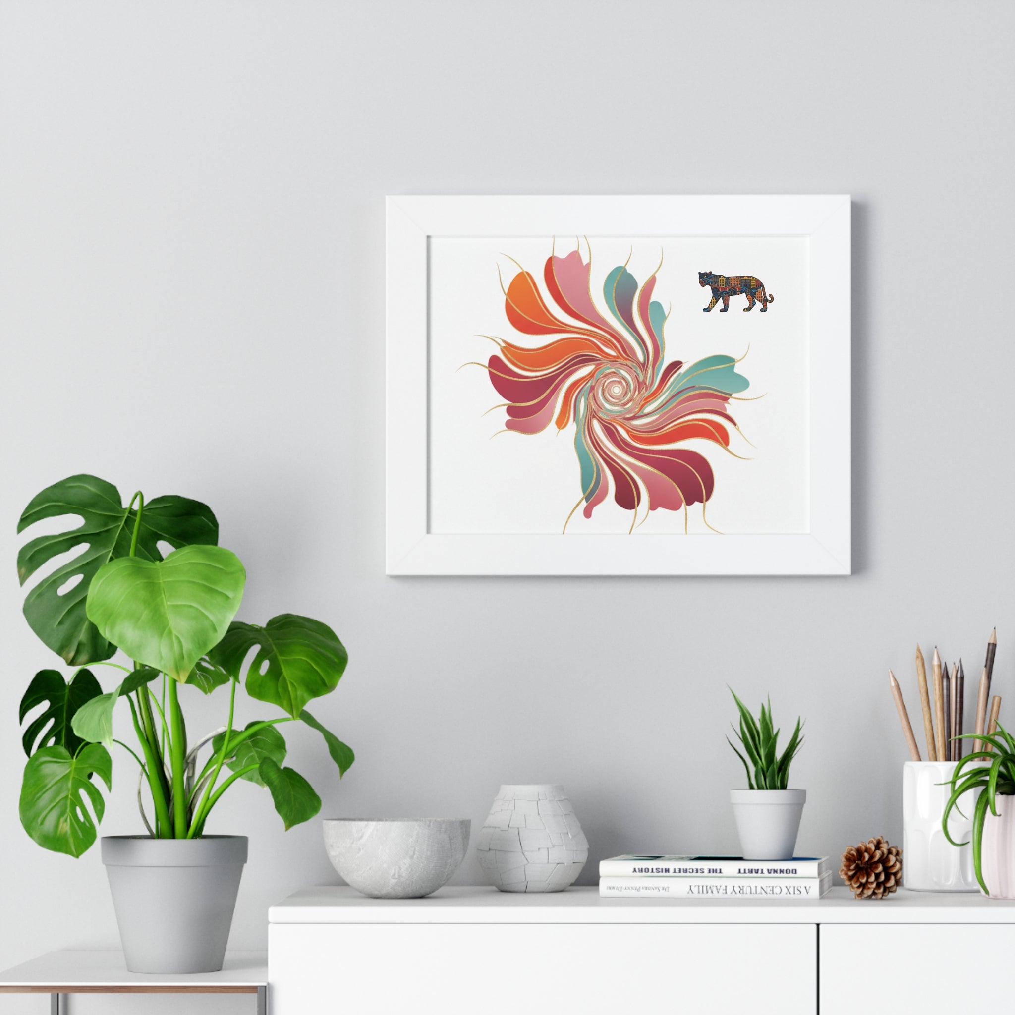 Presidential Floral Swirl Poster — Abstract Edition
