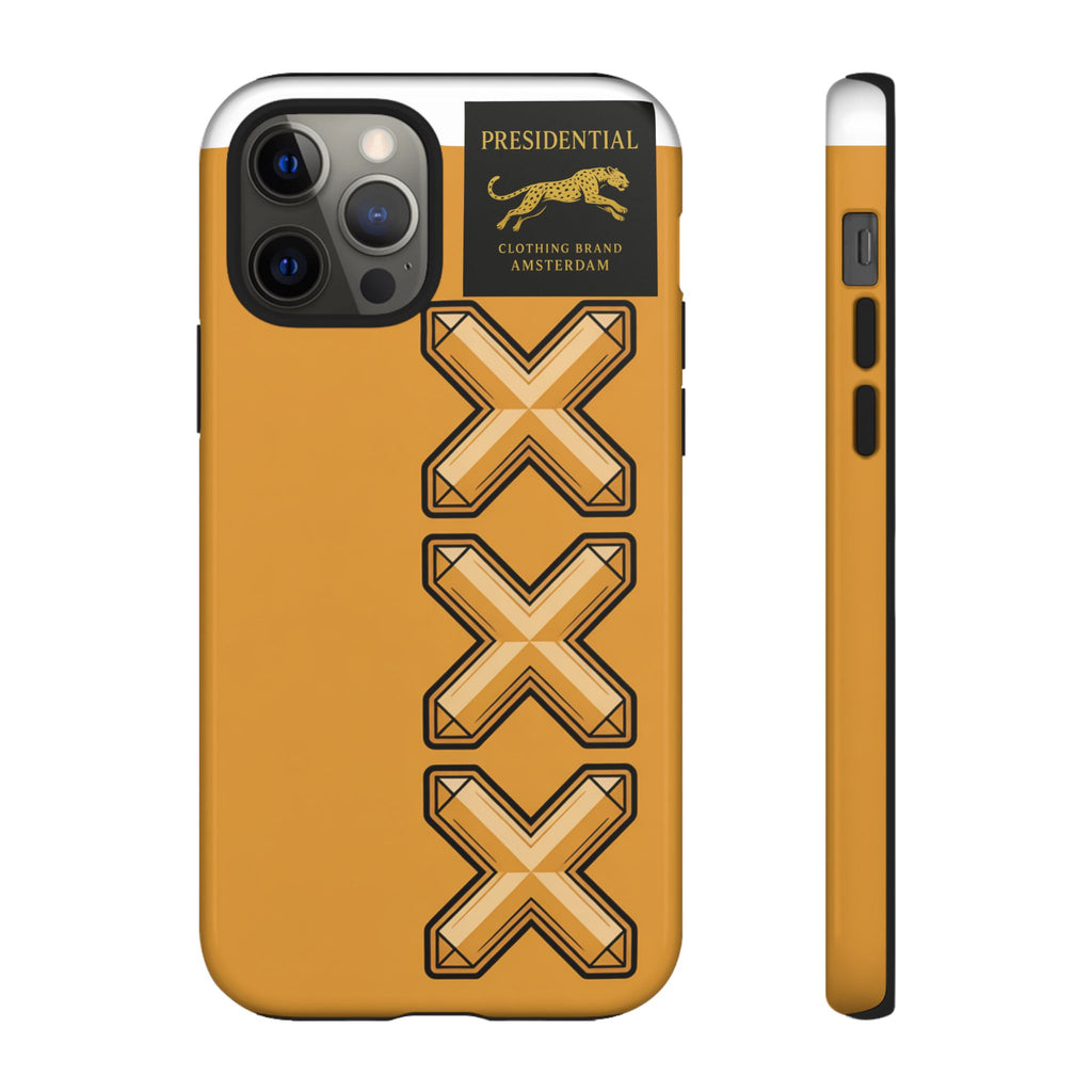 Amsterdam XXX Gold Tough Phone Case – Presidential Lion Design