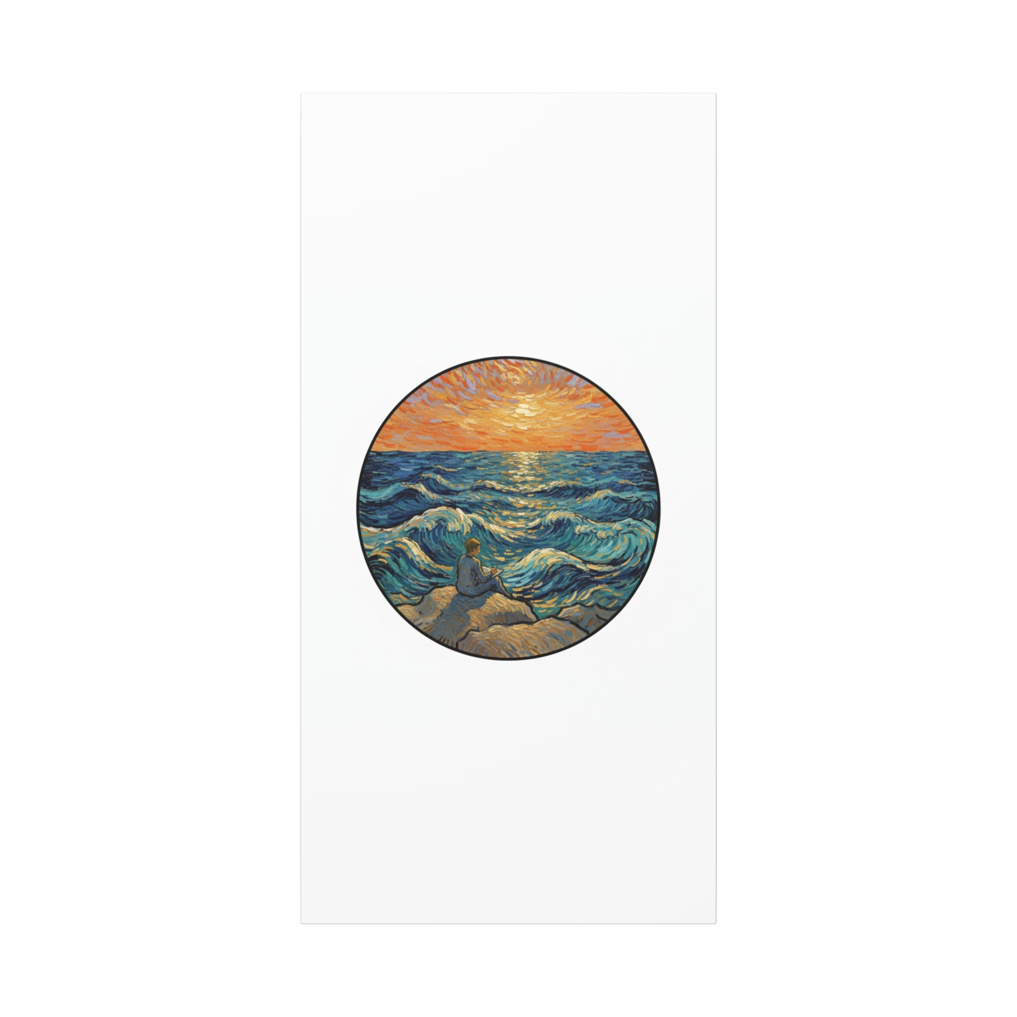 Presidential Sunset Figure Canvas — Ocean Edition
