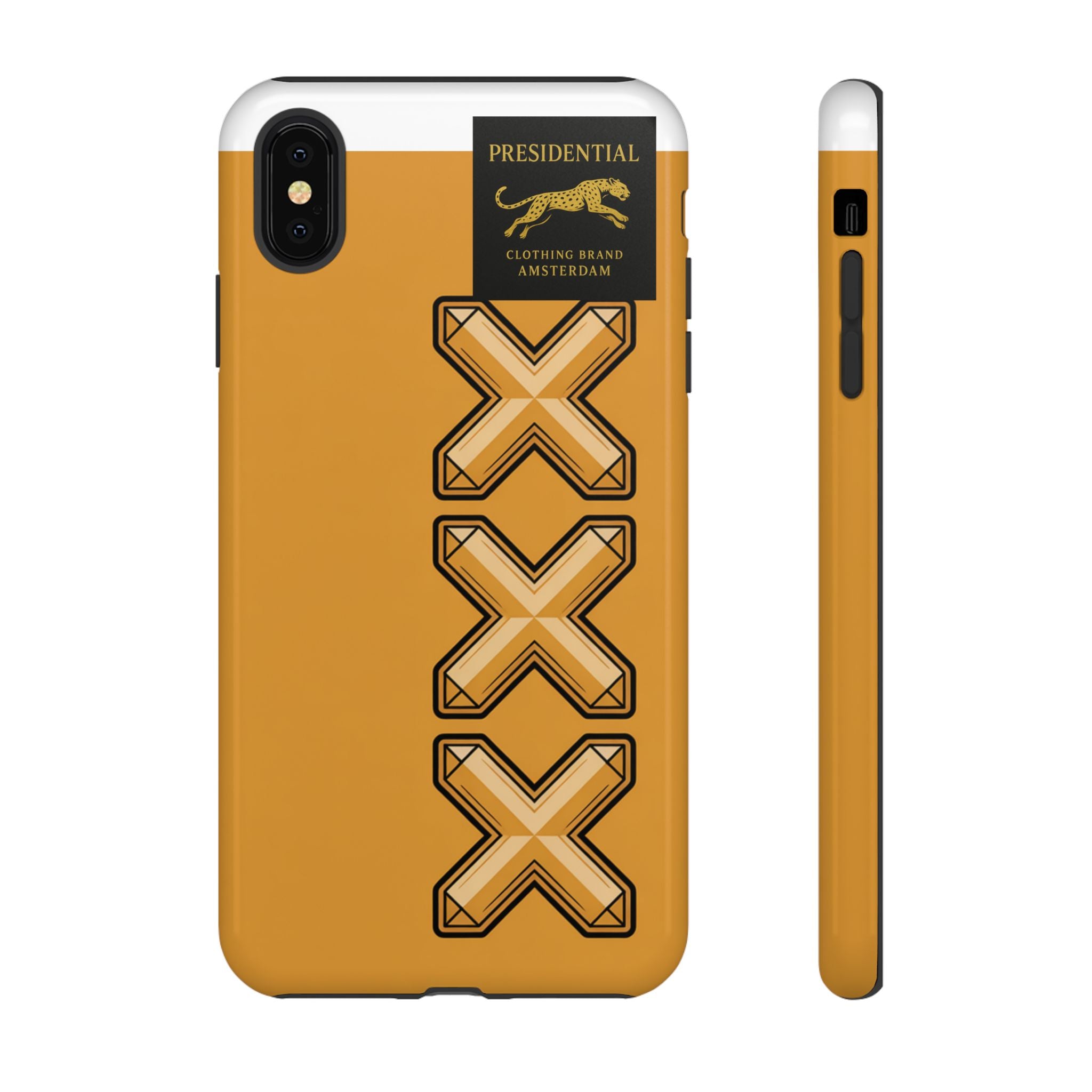 Amsterdam XXX Gold Tough Phone Case – Presidential Lion Design