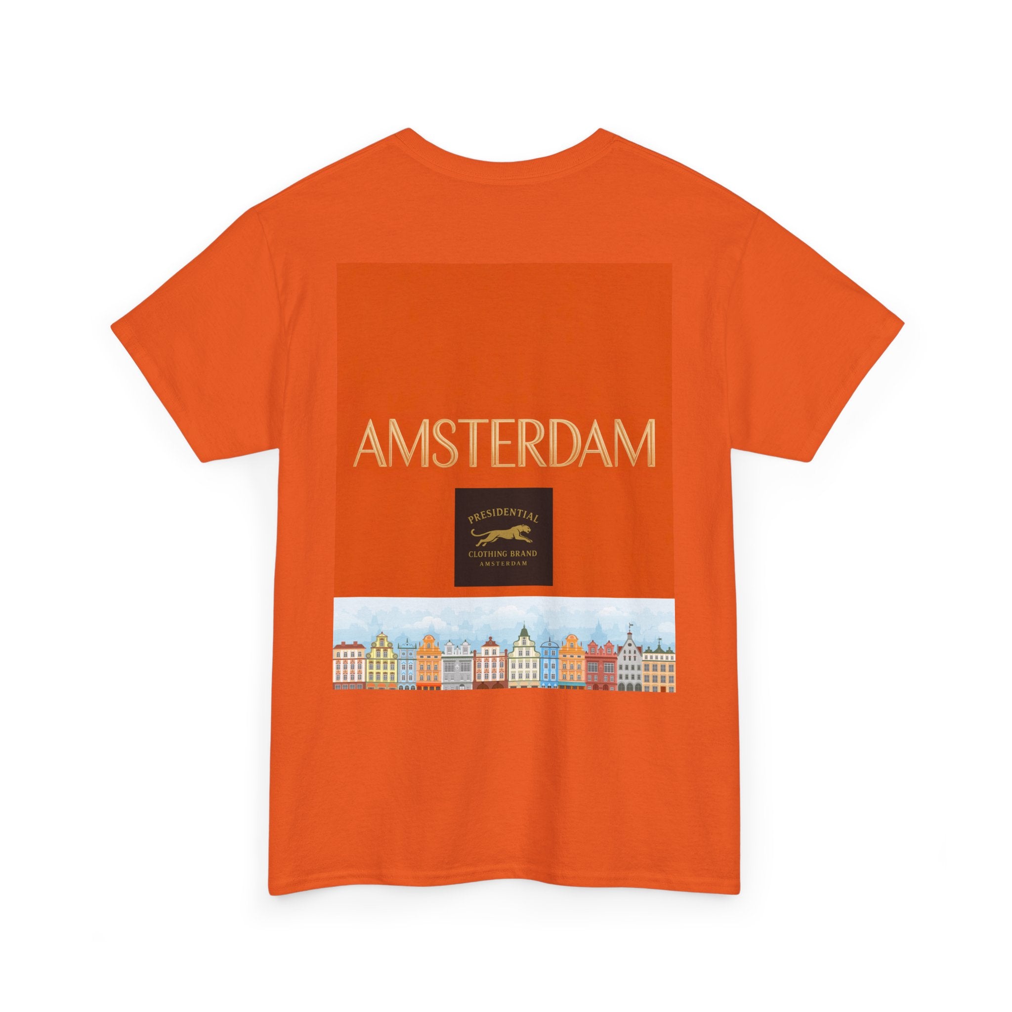 Amsterdam Tulip Graphic Tee — Vintage Cityscape Travel T‑Shirt
