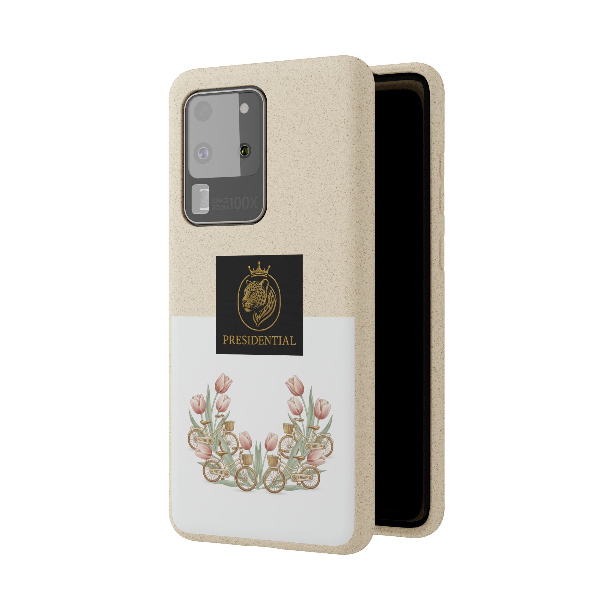 Biodegradable Phone Case — Presidential Lion Crest with Floral Wreath