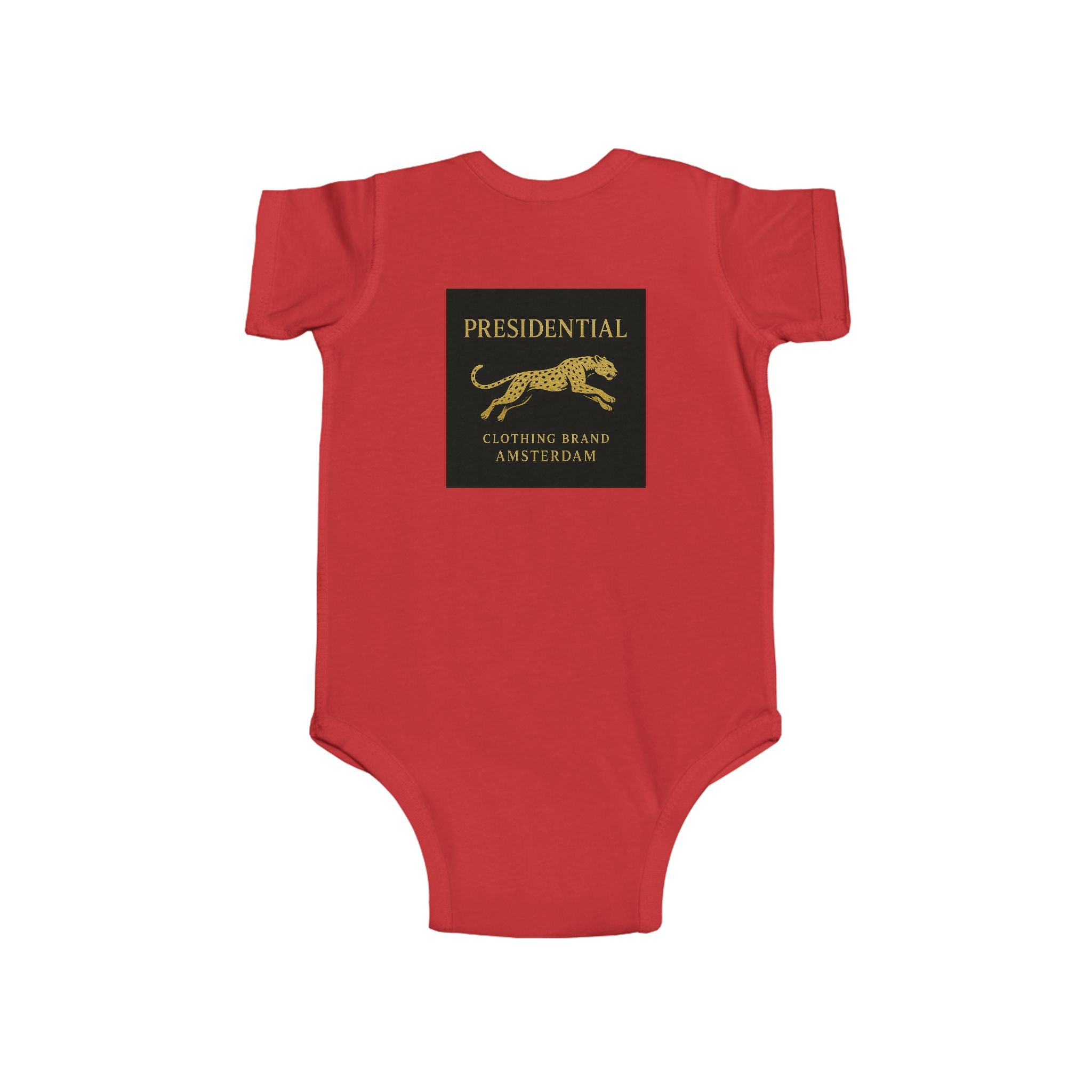 Infant Bodysuit - 'President-Real' Gold Logo Baby One-Piece