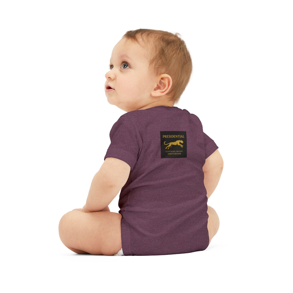 Infant One-Piece Bodysuit — 'Presidential' Gold Lion Logo Baby Bodysuit