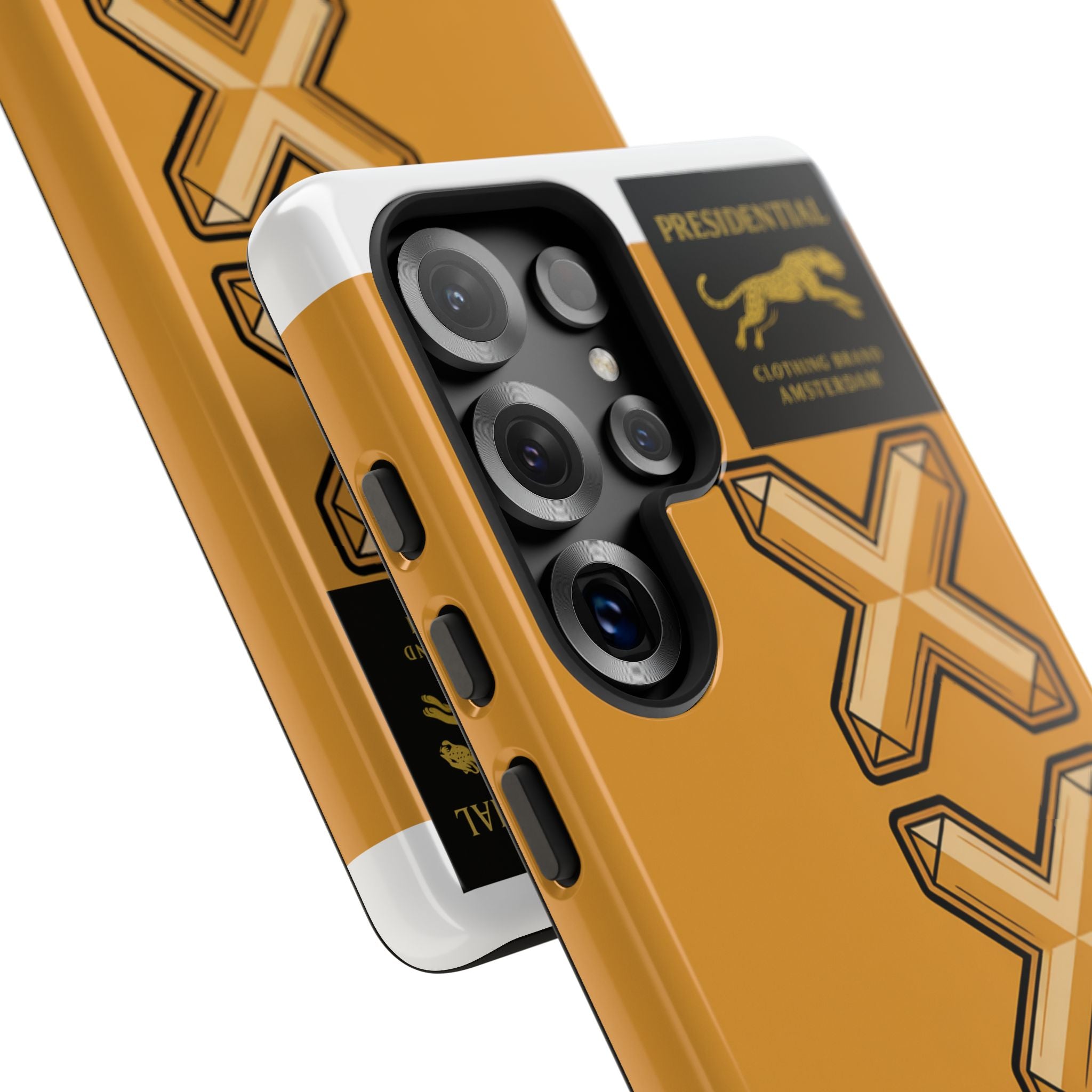 Amsterdam XXX Gold Tough Phone Case – Presidential Lion Design