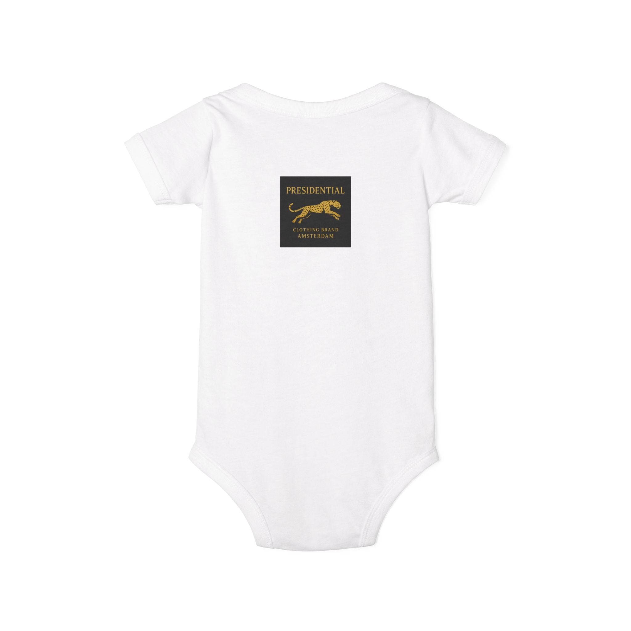 Infant One-Piece Bodysuit — 'Presidential' Gold Lion Logo Baby Bodysuit