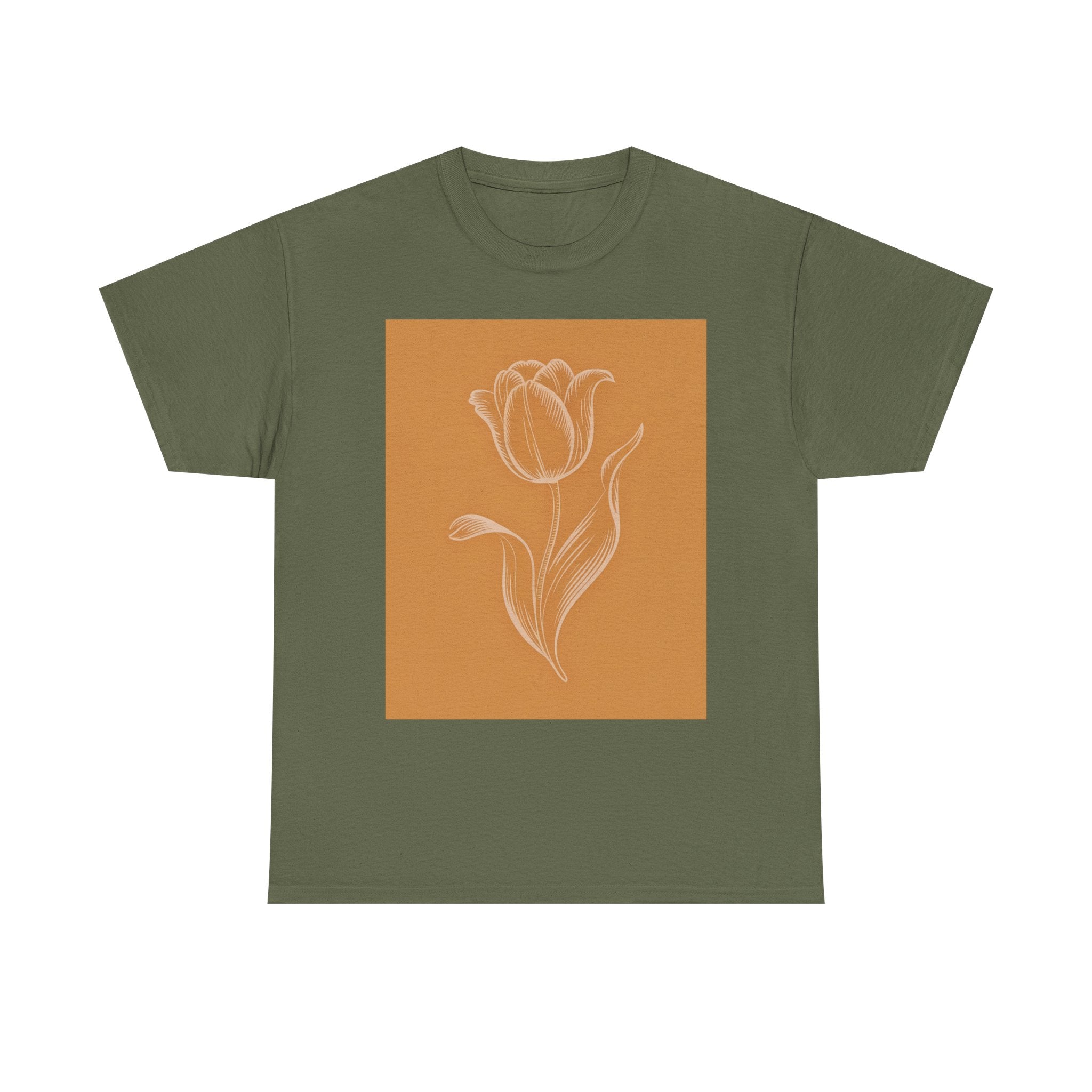 Amsterdam Tulip Graphic Tee — Vintage Cityscape Travel T‑Shirt