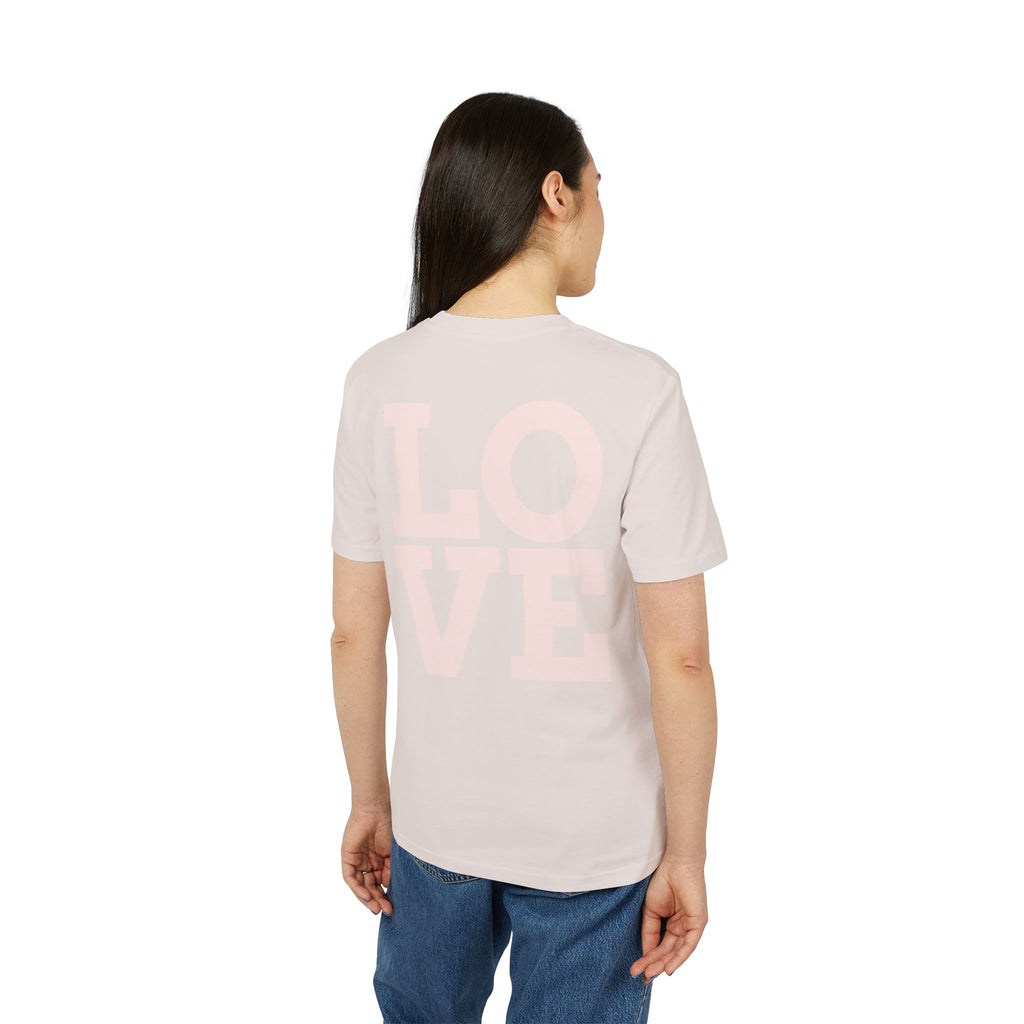 Daisy Love Graphic T-Shirt — Pink Floral Front Daisy with 'LOVE' Back Print